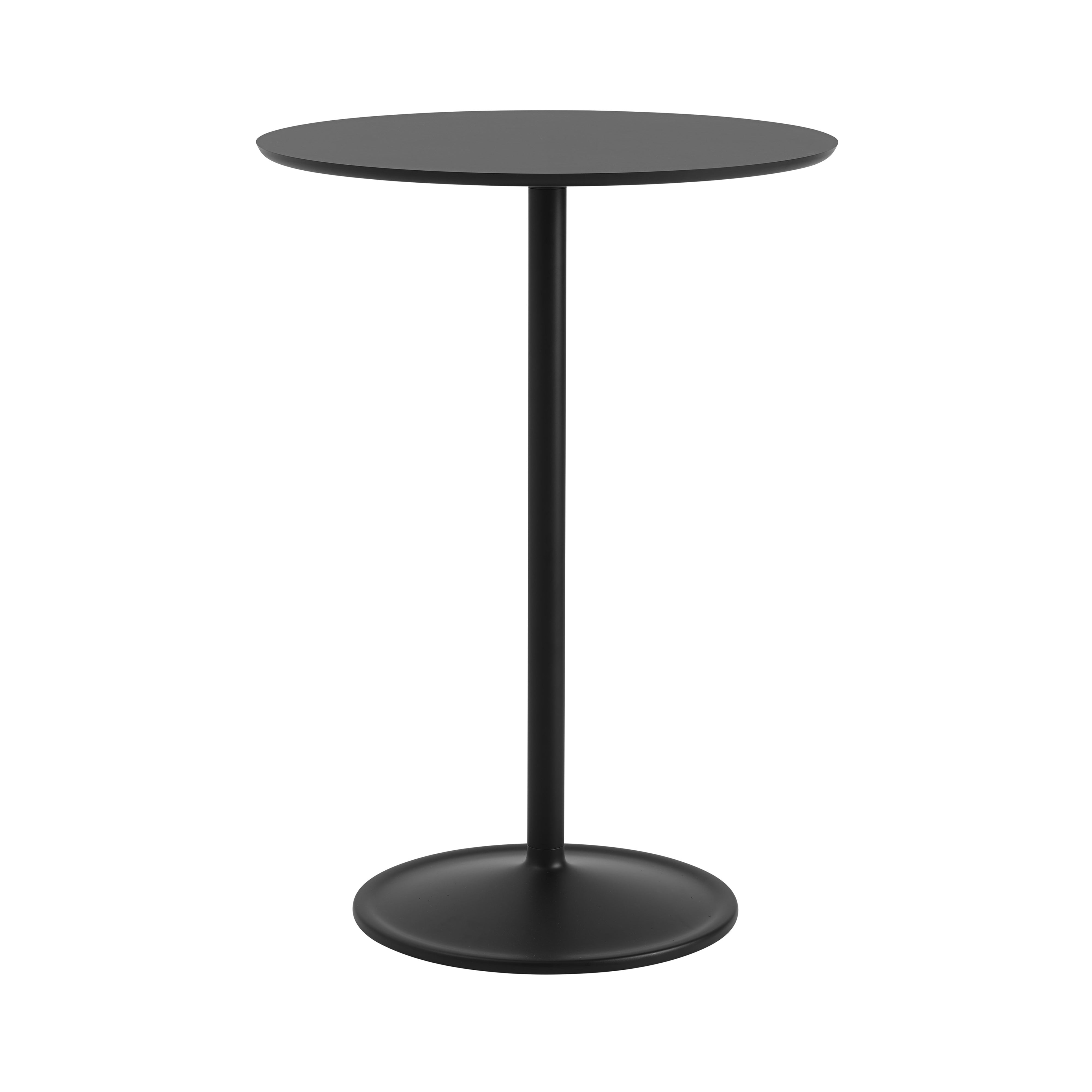 Soft Café Table: High + Black Nanolaminate + Black