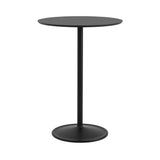 Soft Café Table: High + Black Nanolaminate + Black