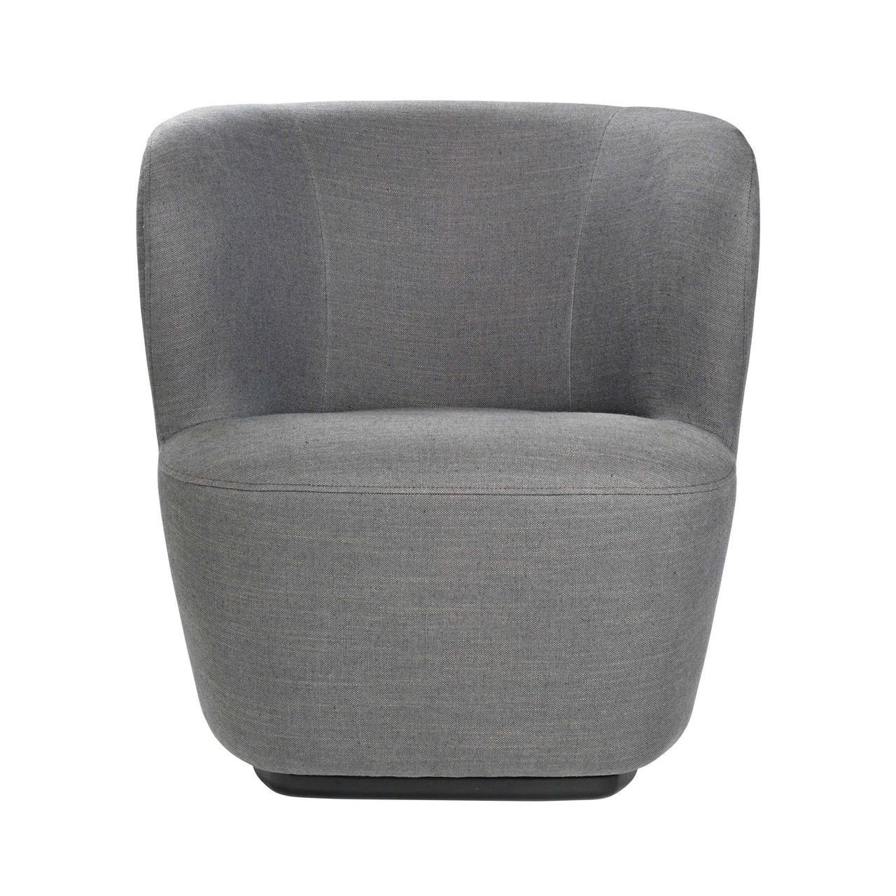 Stay Lounge Chair: Black + Dedar + Chambray