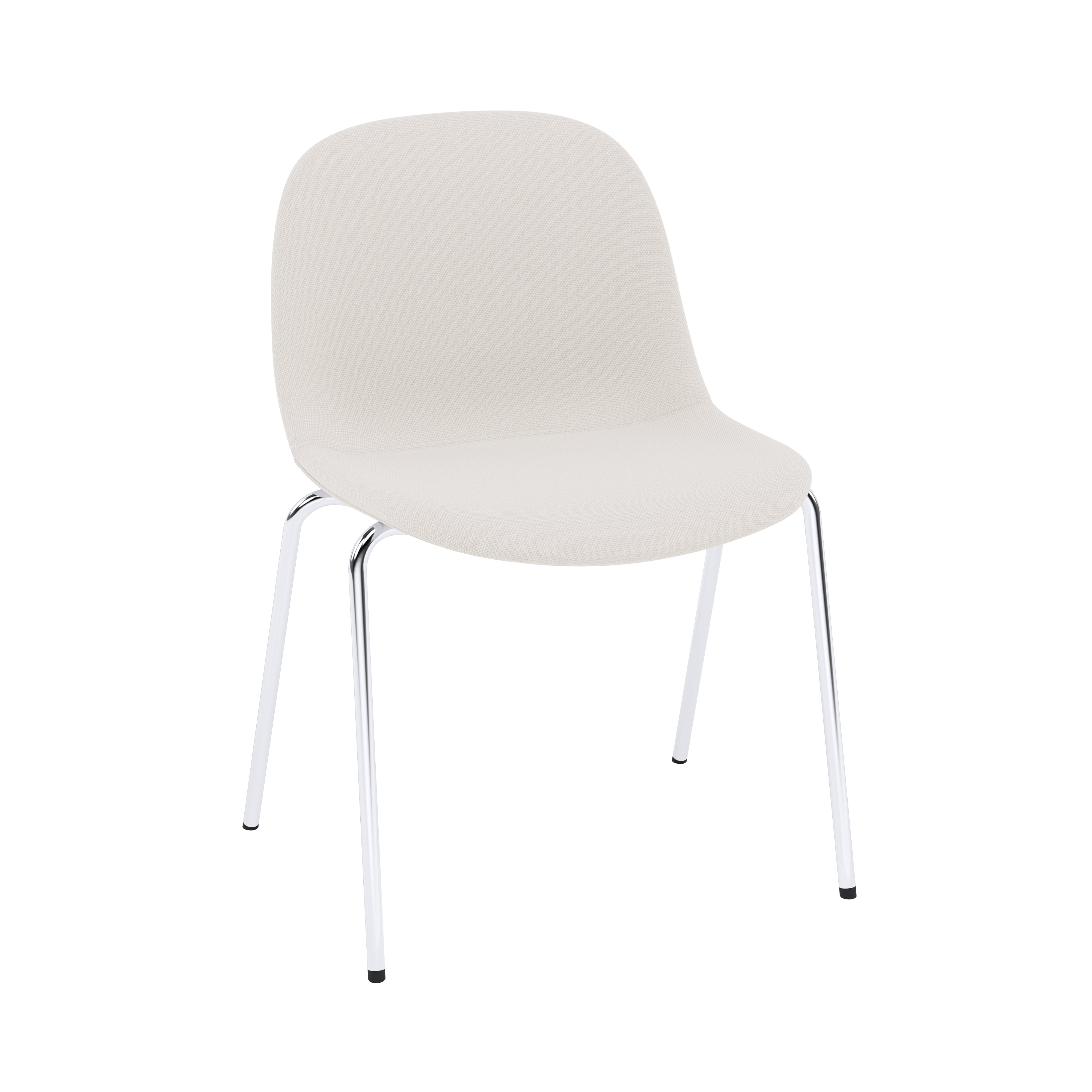 Fiber Side Chair: A-Base with Glides + Upholstered