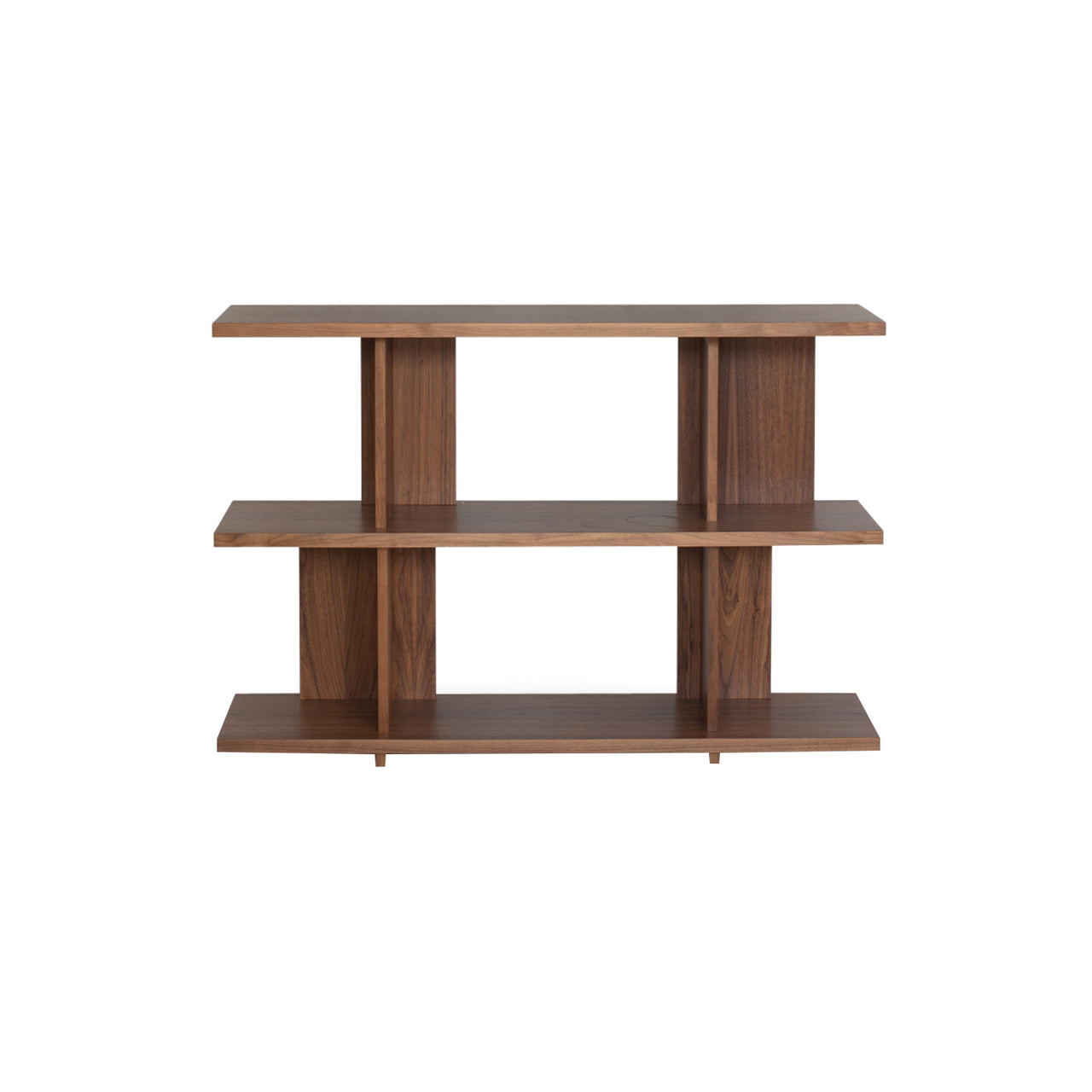 Strata Shelving System: Low + Walnut