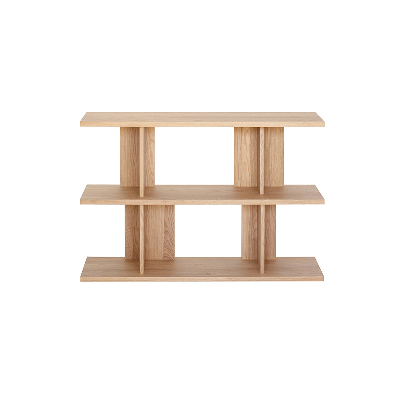 Strata Shelving System: Low + Oak