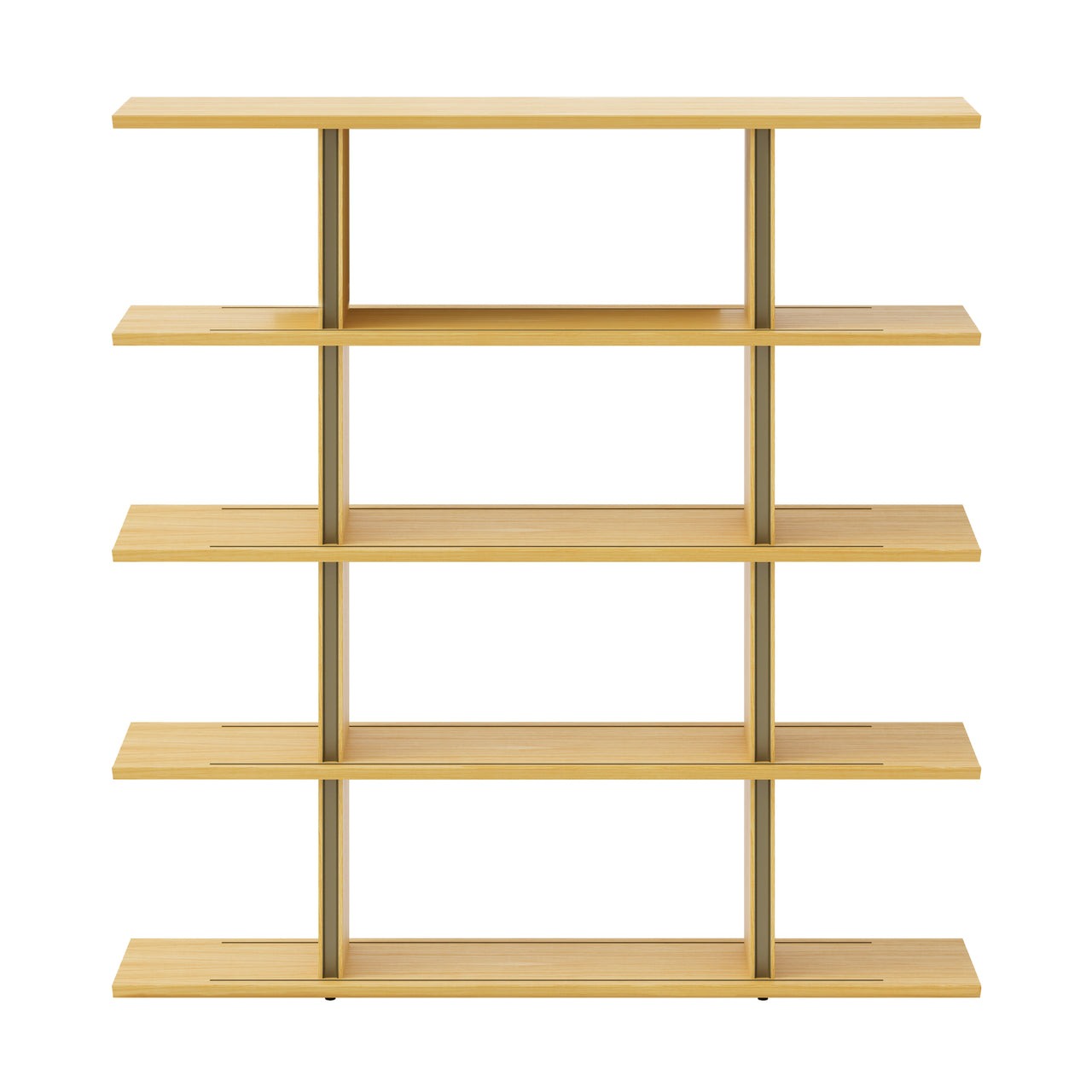 Stockholm Shelf: Composition 4 + Super-Matt Oak + Anodized Aluminum Bronze