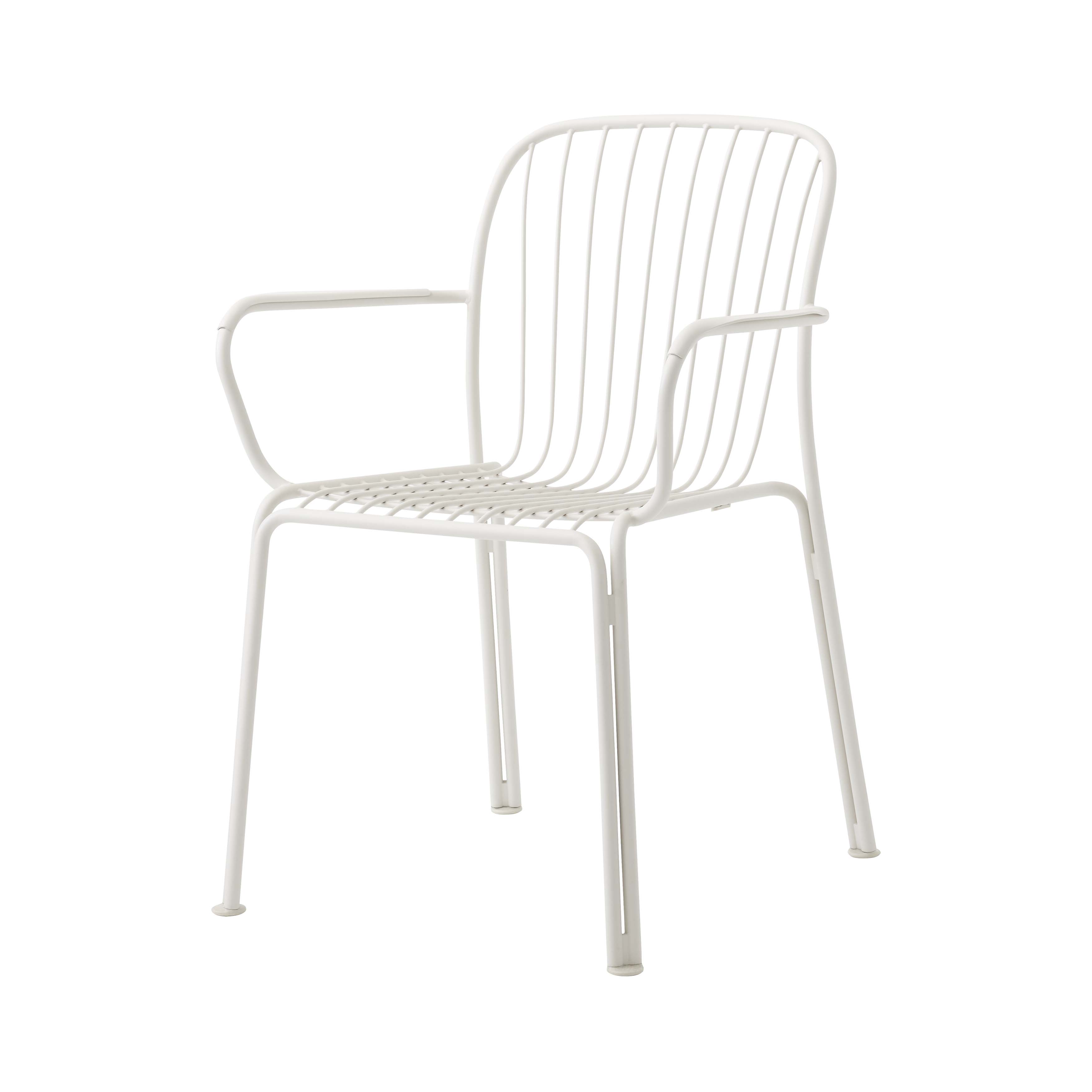 Thorvald SC95 Armchair: Outdoor + Ivory + Without Cushion