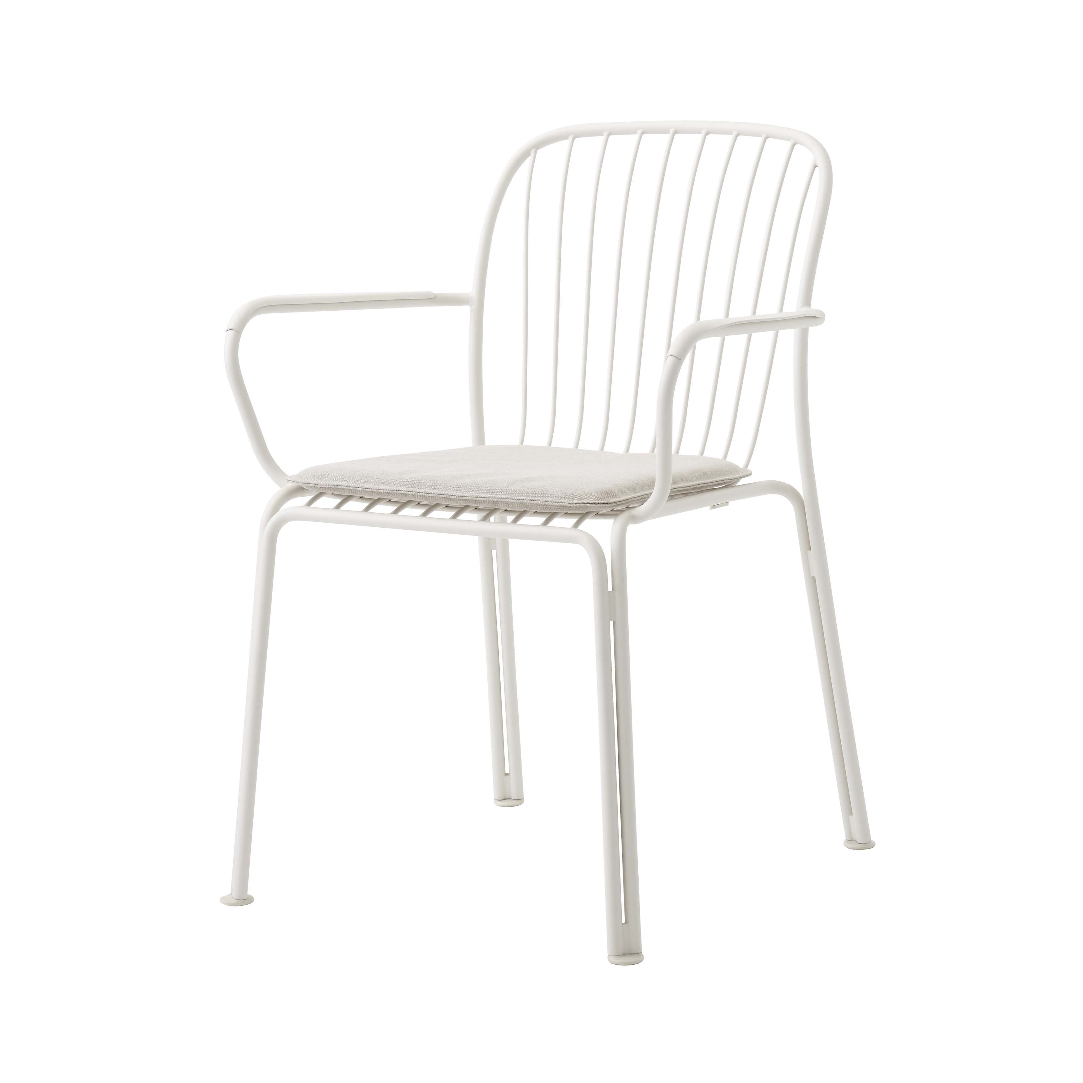 Thorvald SC95 Armchair with Seatpad: Outdoor + Ivory + Heritage Papyrus 