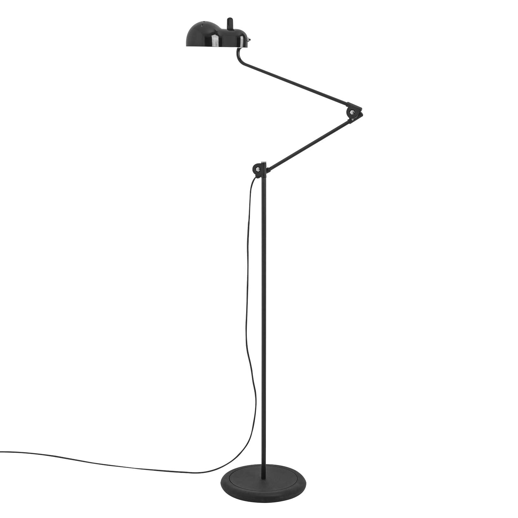 Topo Floor Lamp: Glossy Black