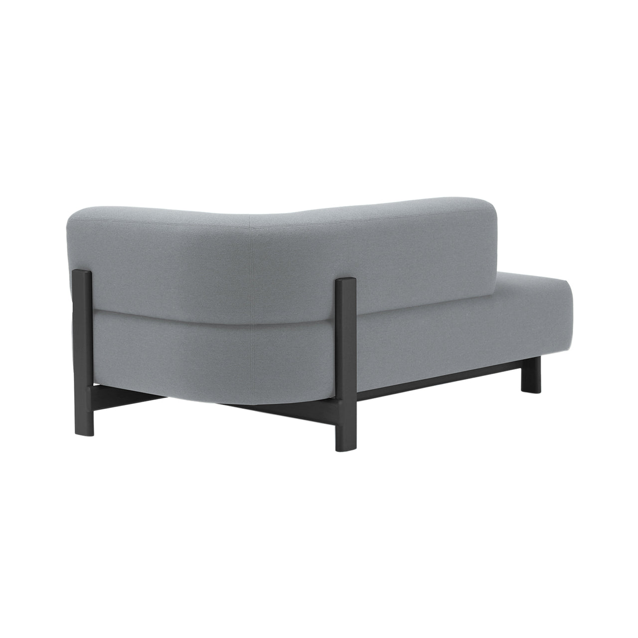 Elephant Chaise Lounge: Left Corner + Black