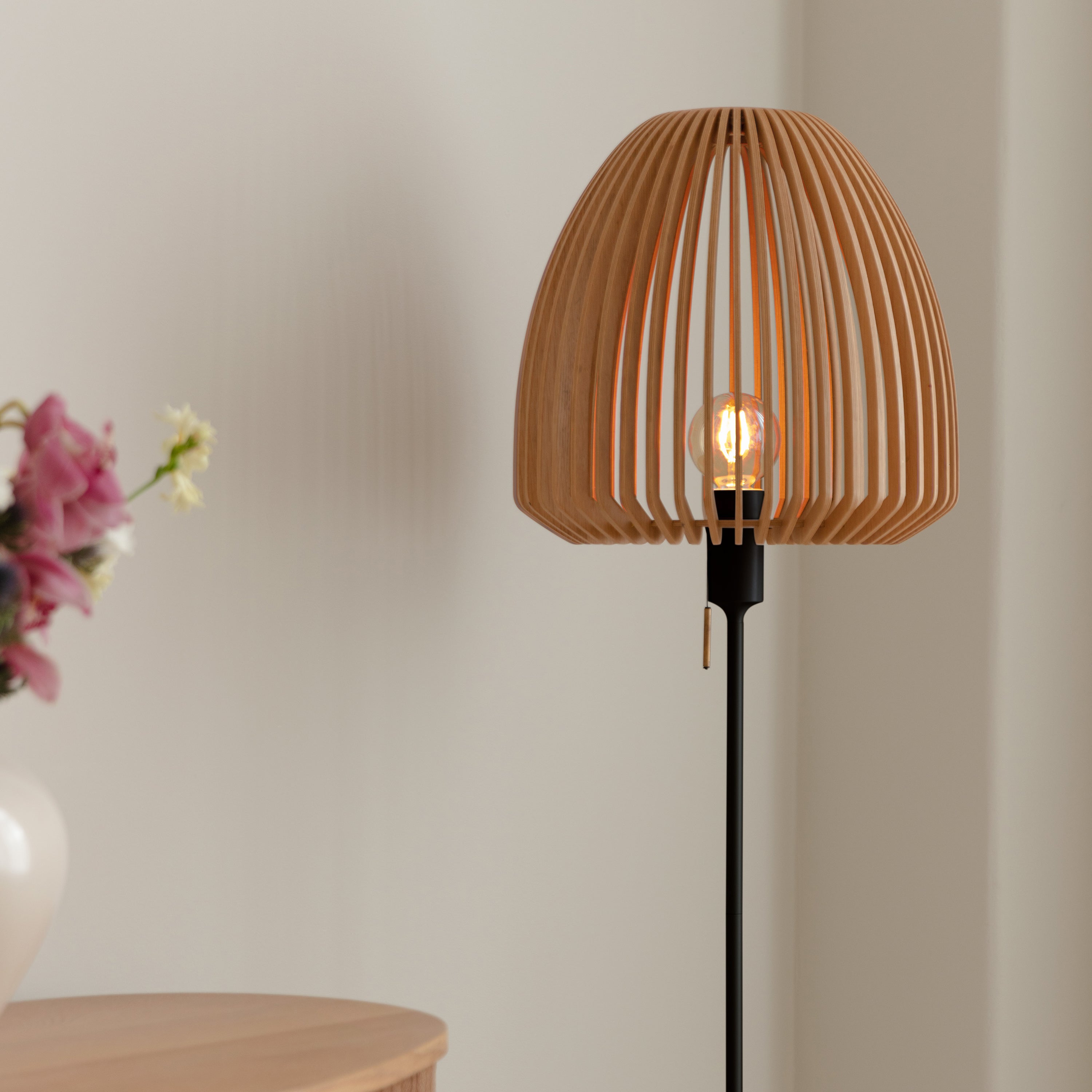 Clava Wood Floor Lamp