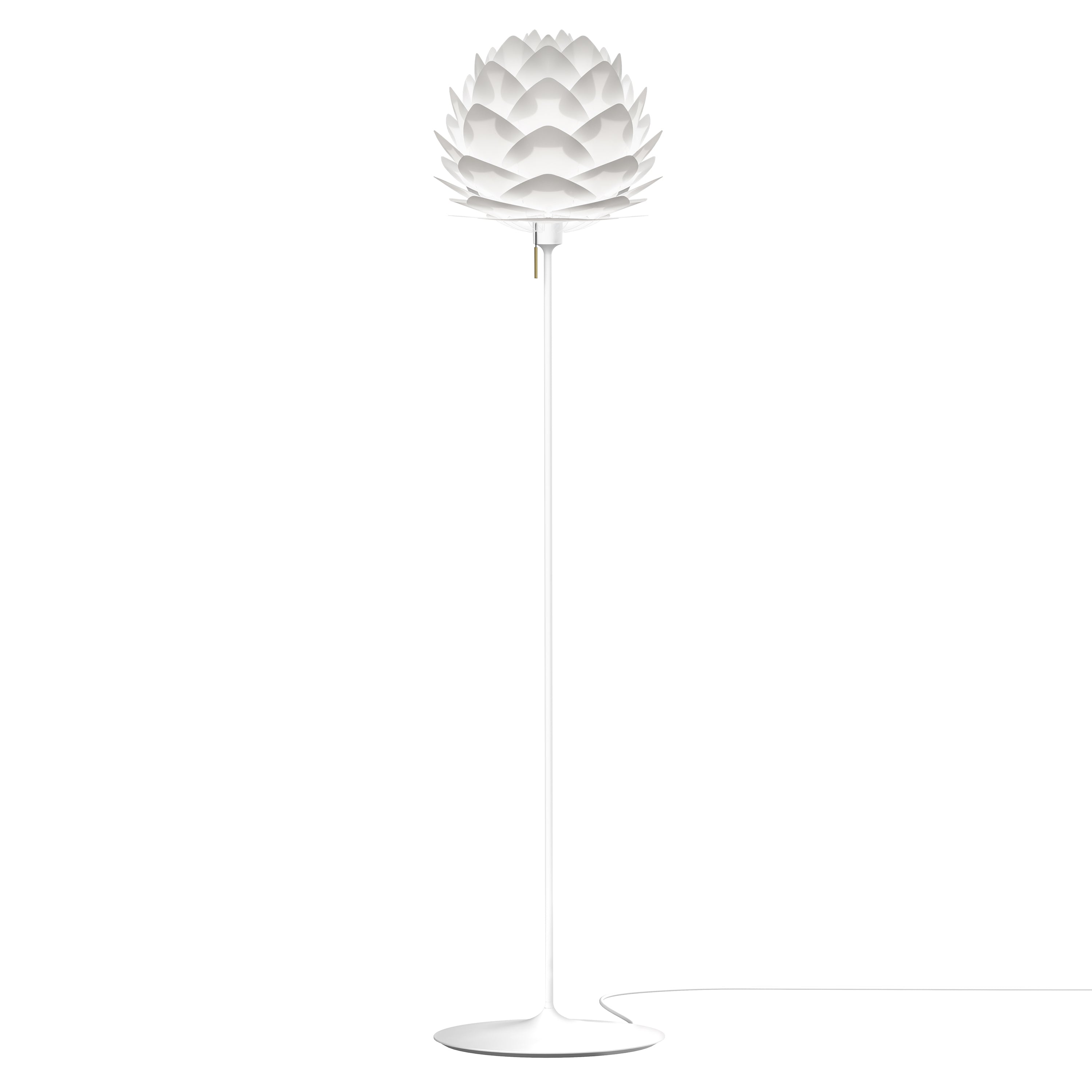 Silvia Champagne Floor Lamp: Medium - 17.7