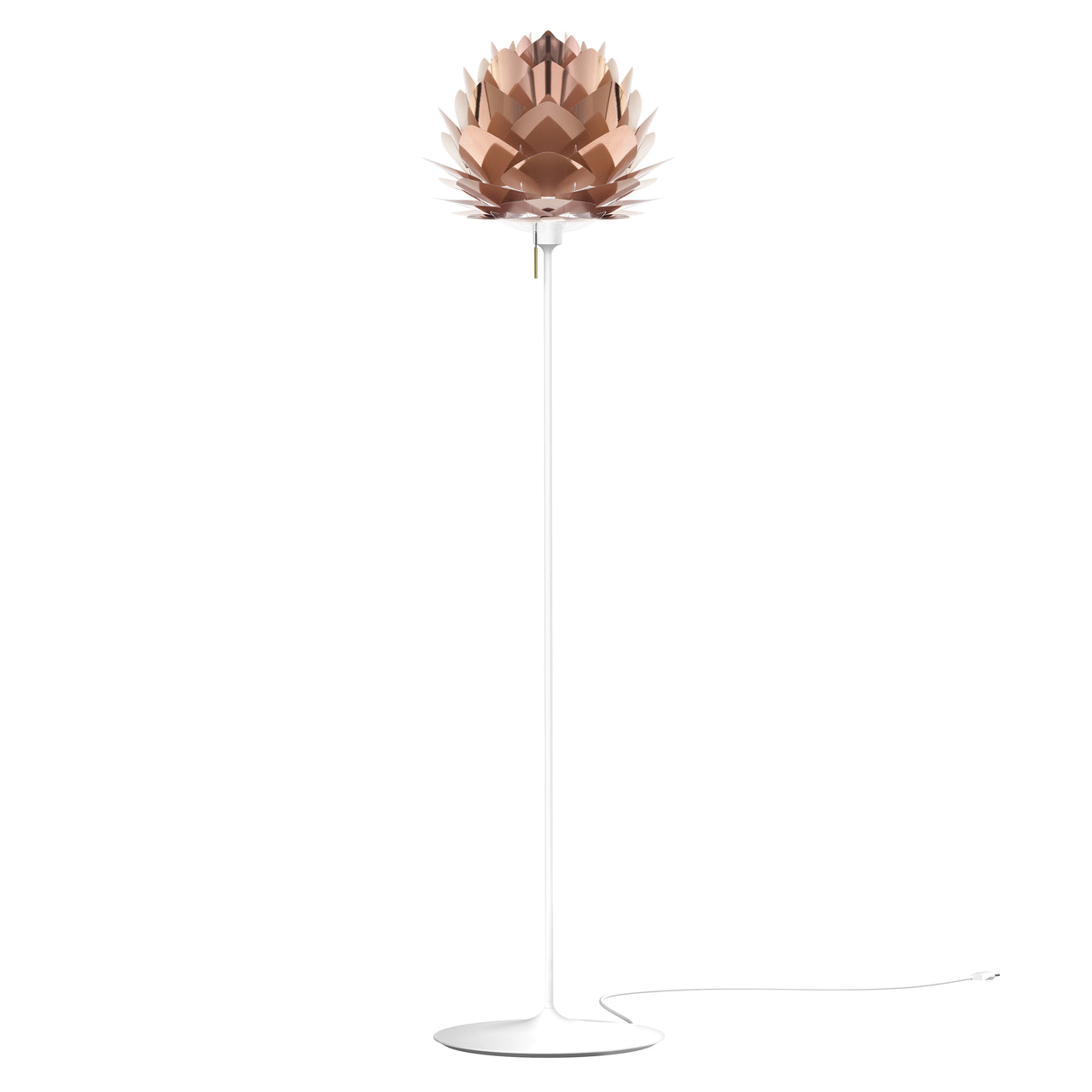 Silvia Champagne Floor Lamp: Medium - 17.7