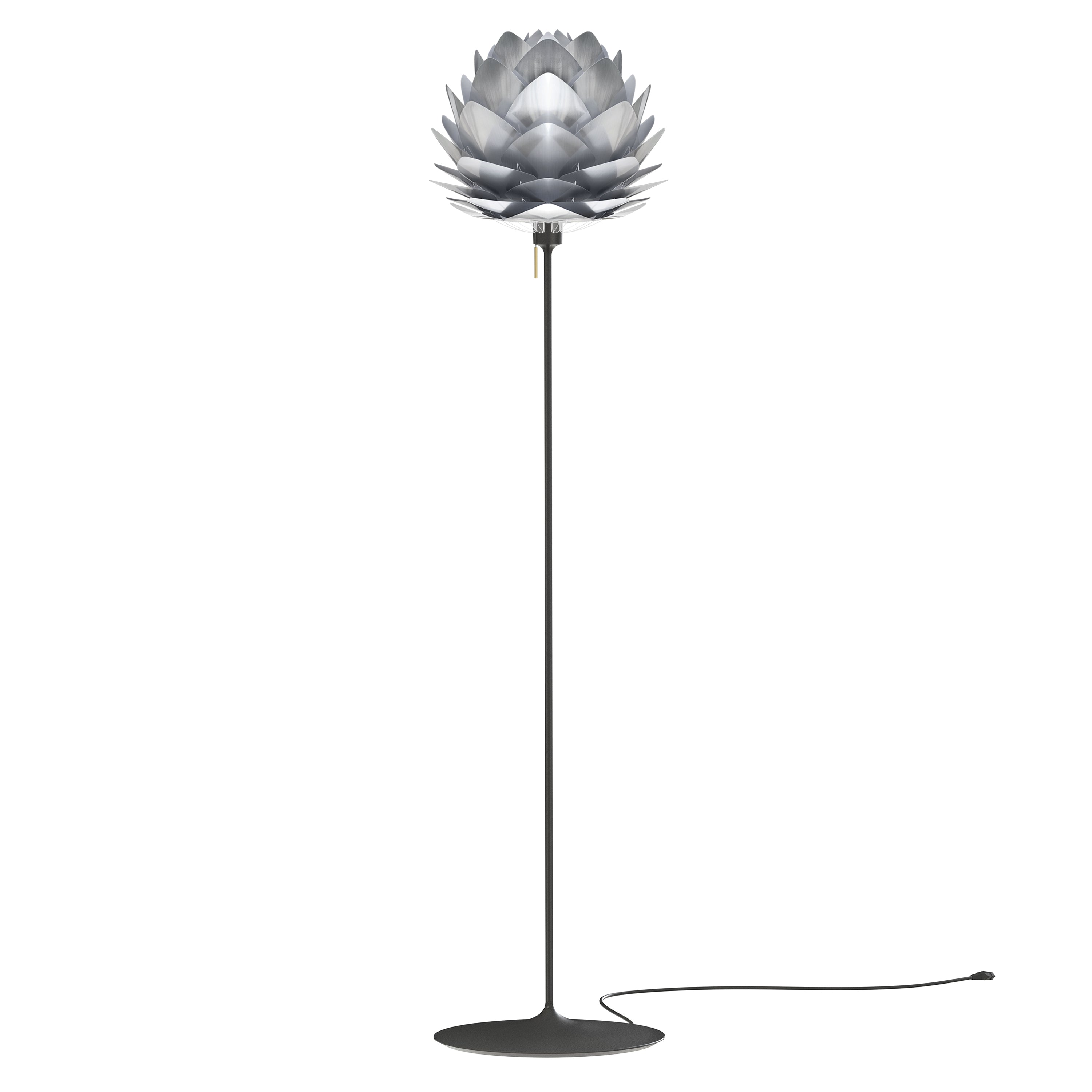 Silvia Champagne Floor Lamp: Medium - 17.7