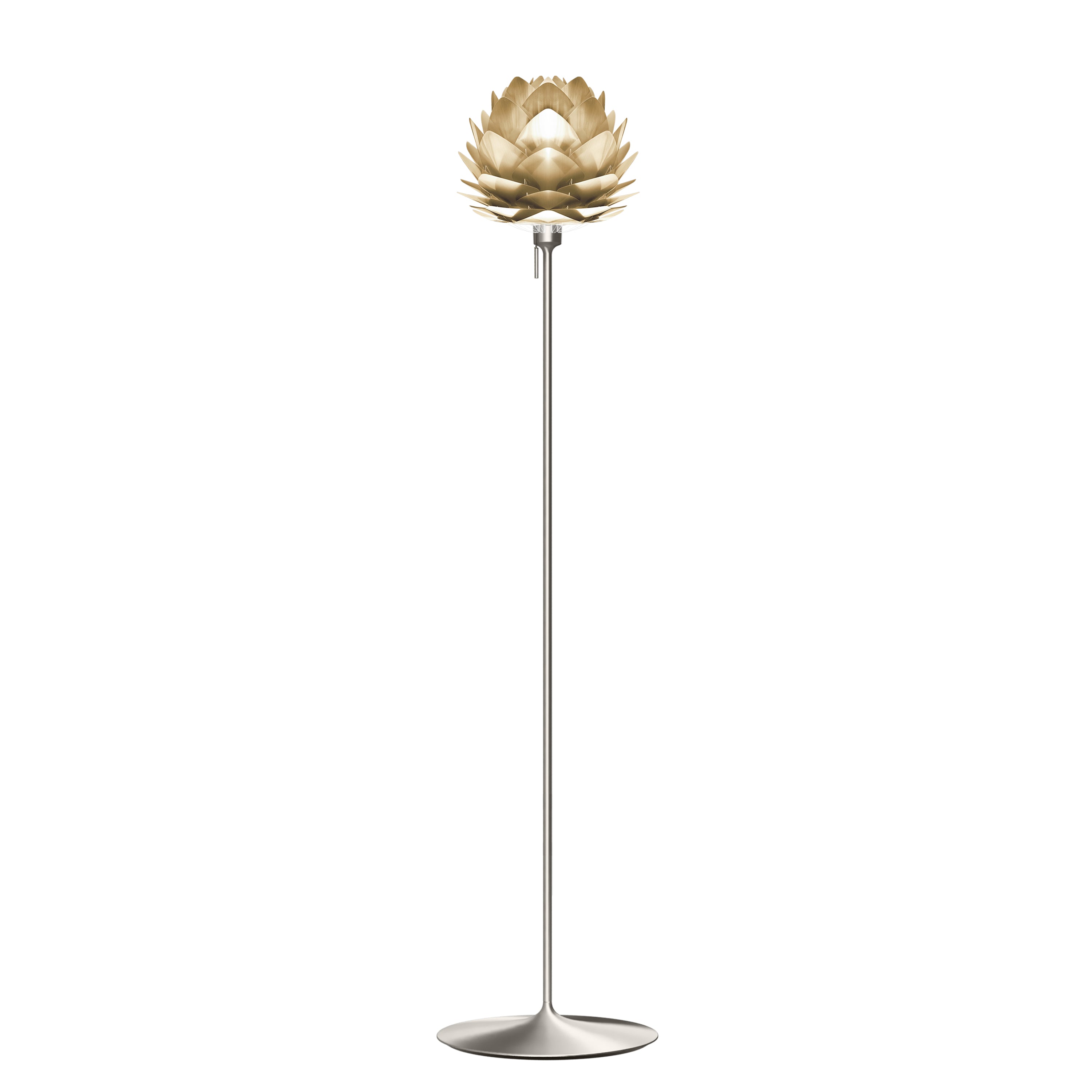 Silvia Champagne Floor Lamp: Mini - 13.4