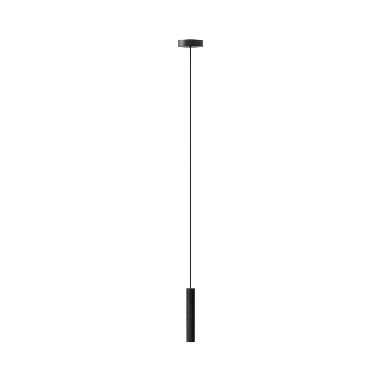 Chimes Pendant Lamp: Black Oak