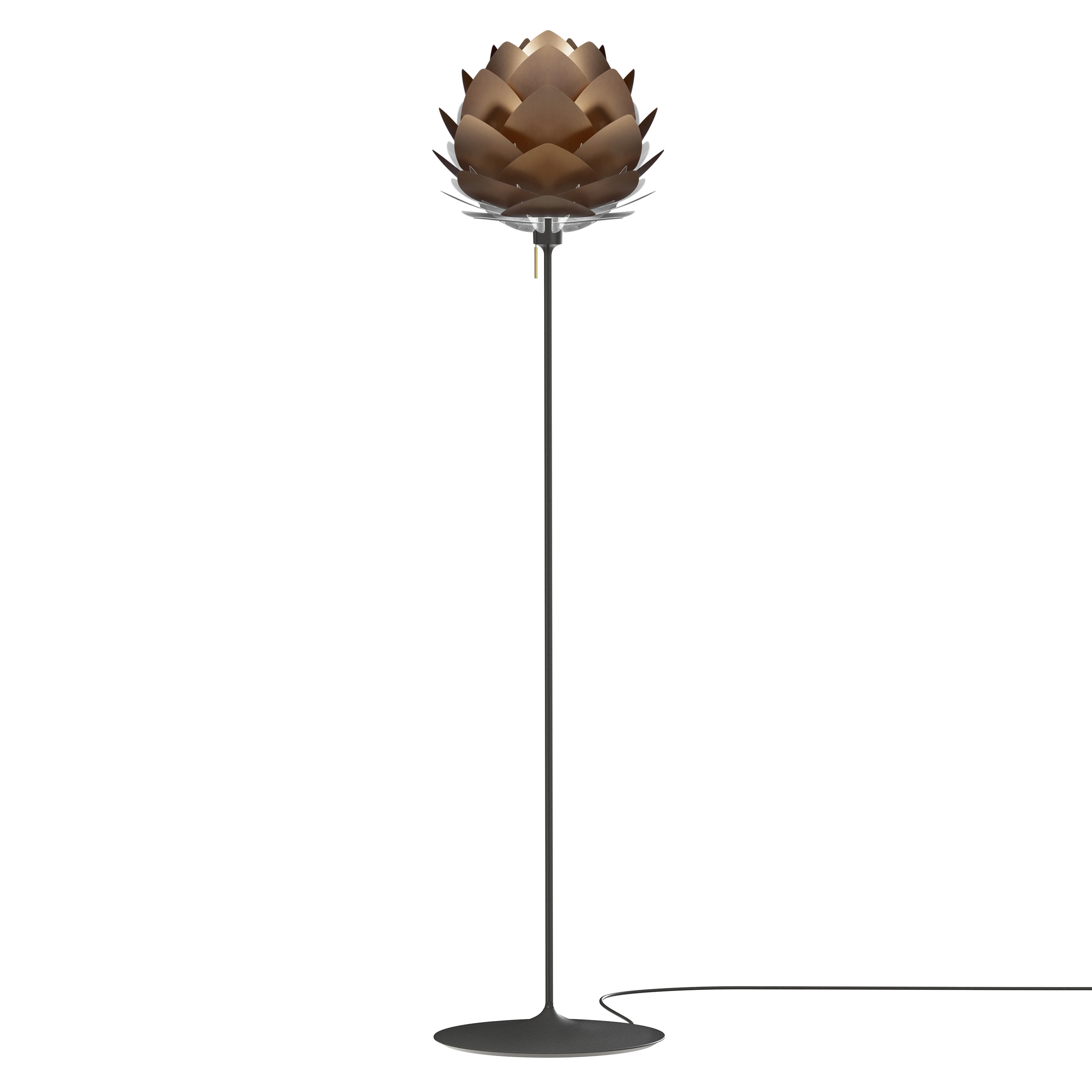 Silvia Champagne Floor Lamp: Medium - 17.7