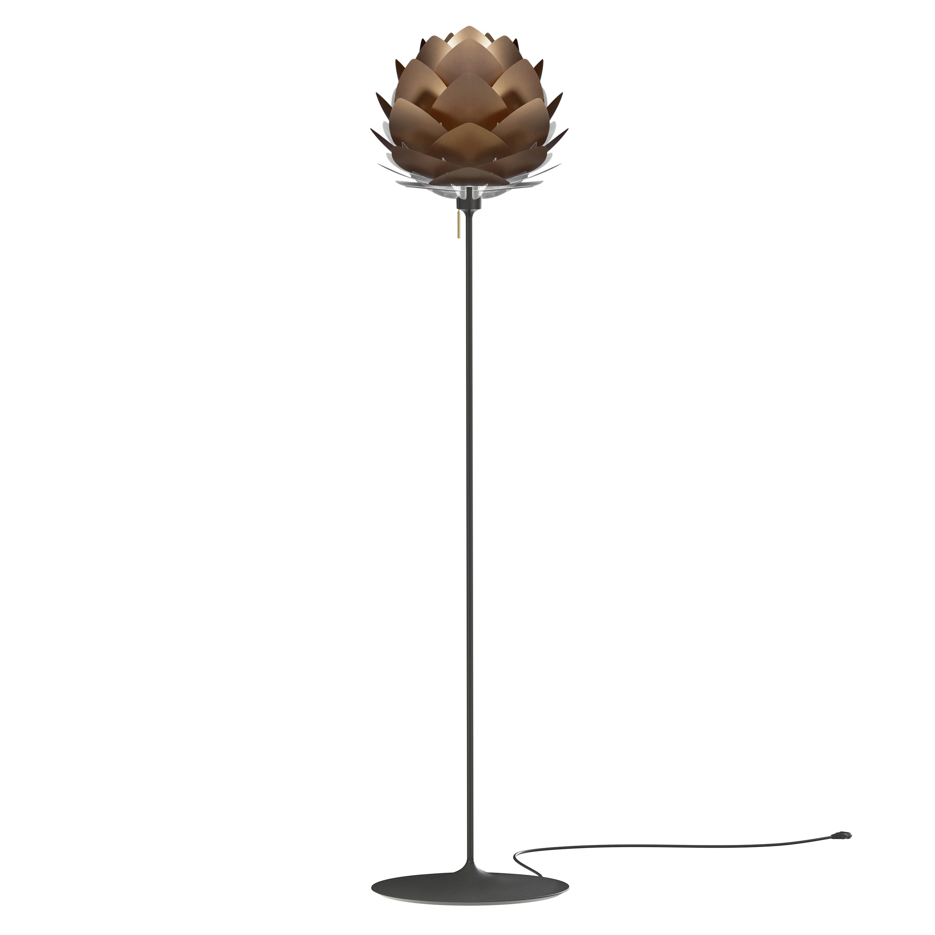 Silvia Champagne Floor Lamp: Medium - 17.7