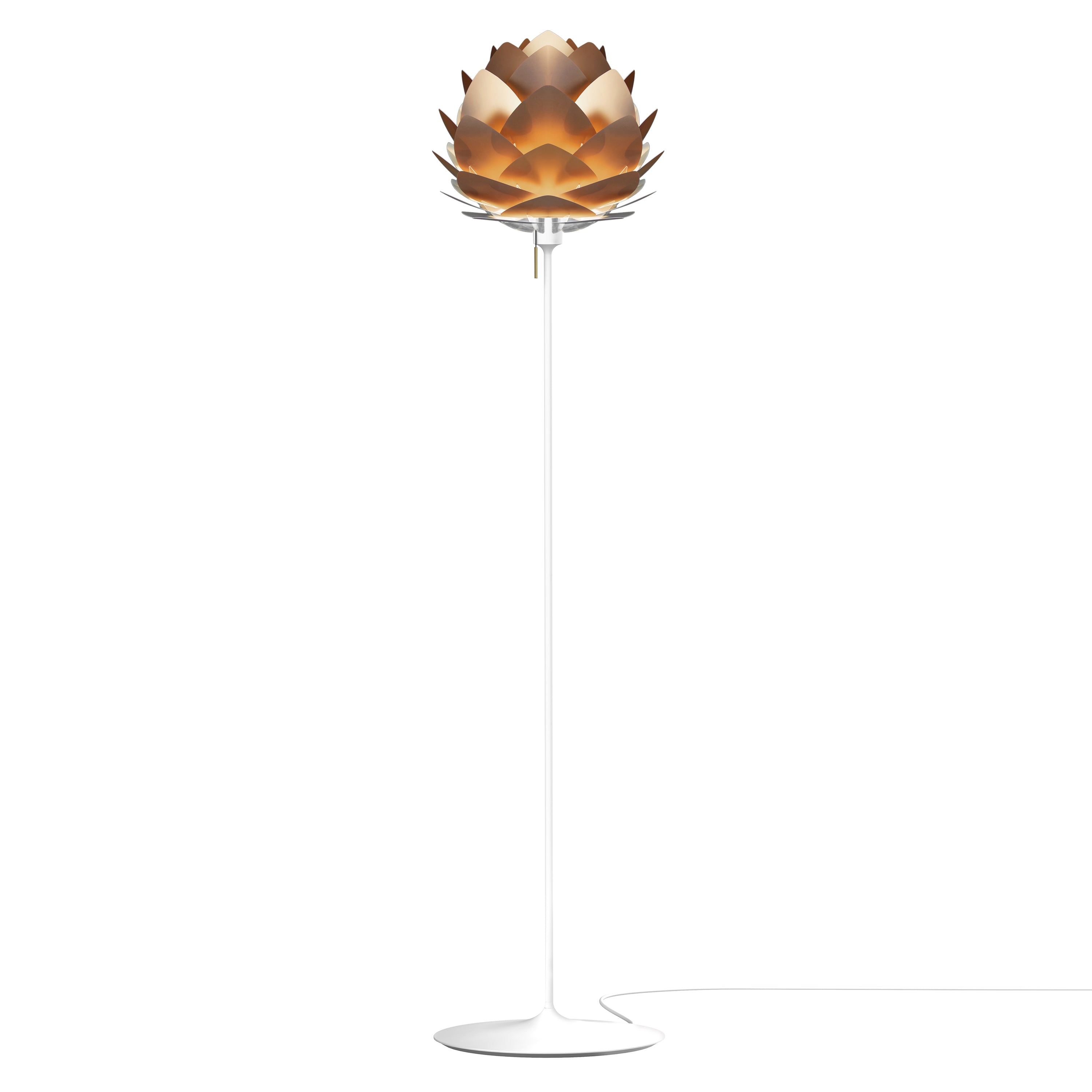 Silvia Champagne Floor Lamp: Medium - 17.7