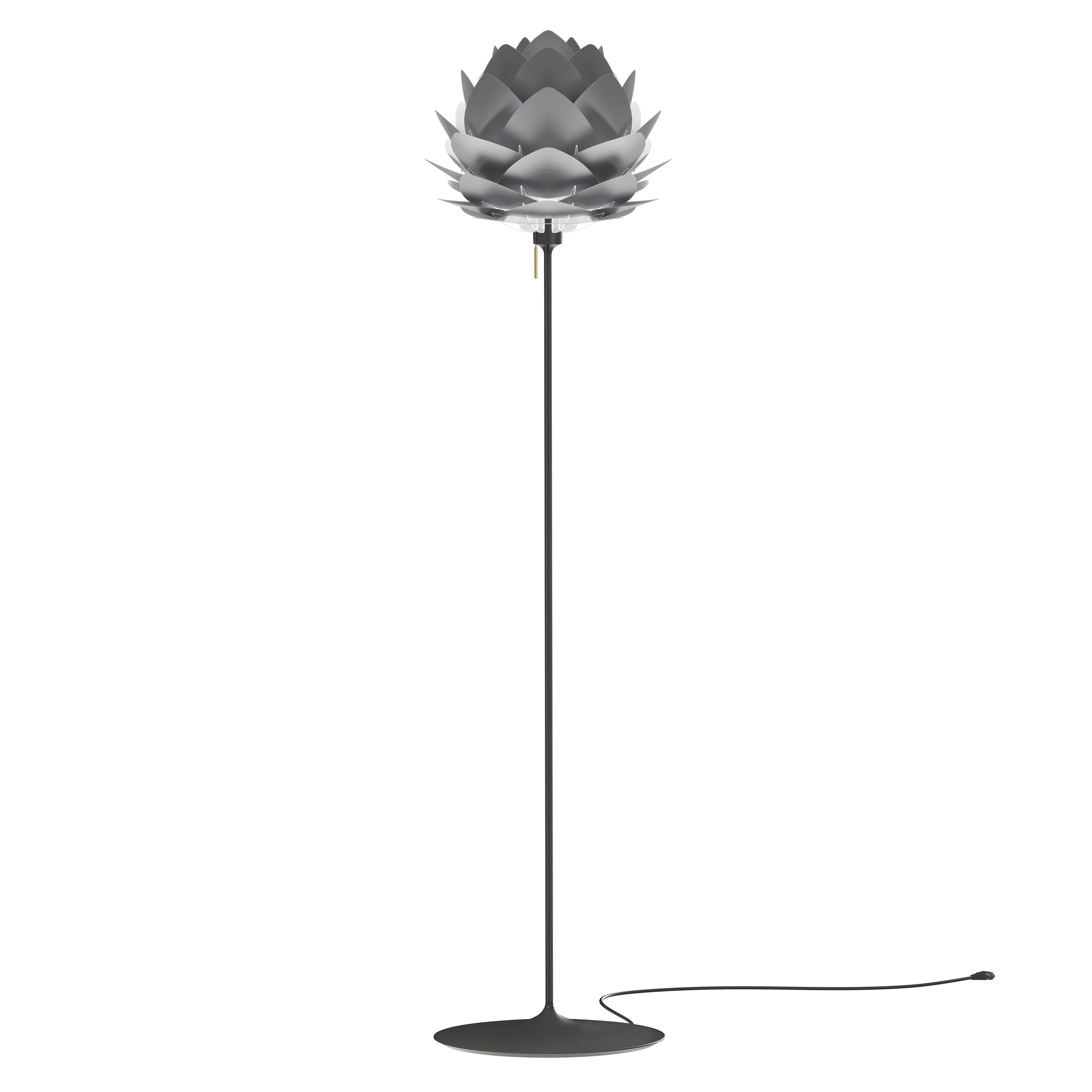 Silvia Champagne Floor Lamp: Medium - 17.7