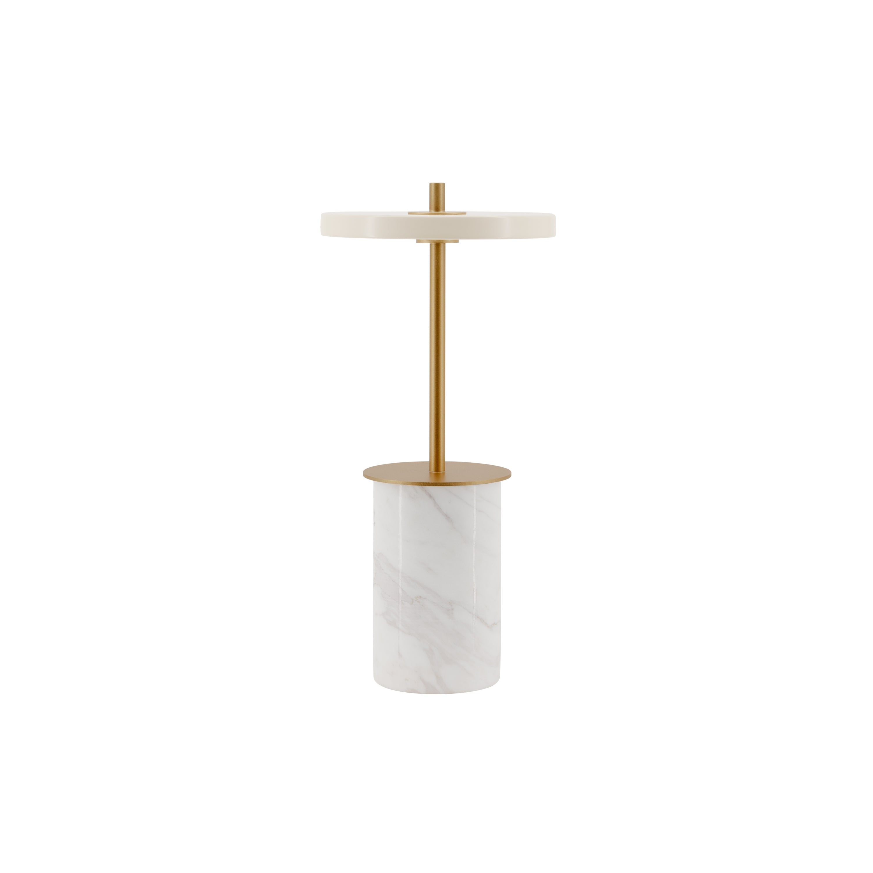 Asteria Move Mini Portable Lamp: White Marble