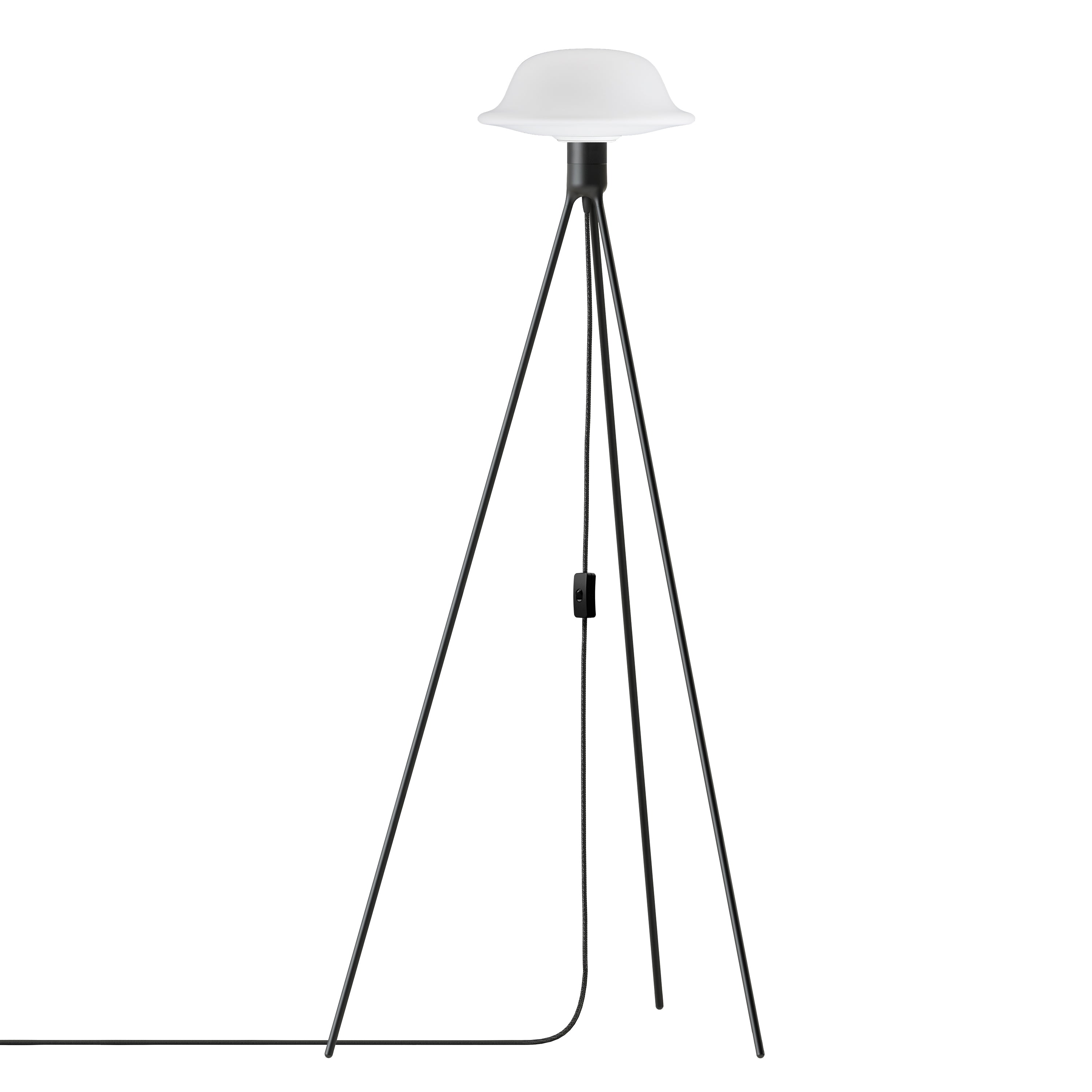 Butler Tripod Floor Lamp: Matt Black