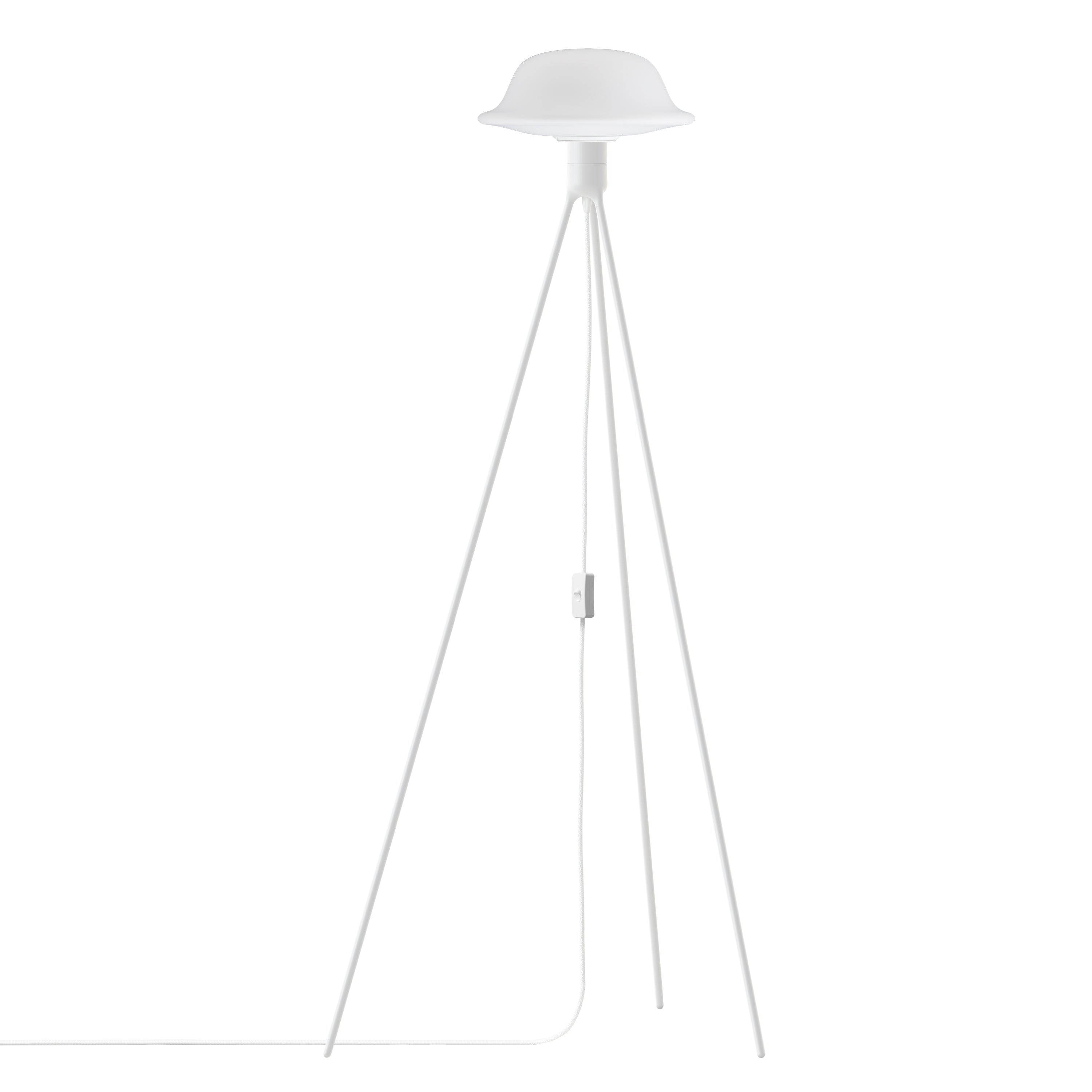 Butler Tripod Floor Lamp: Matt White