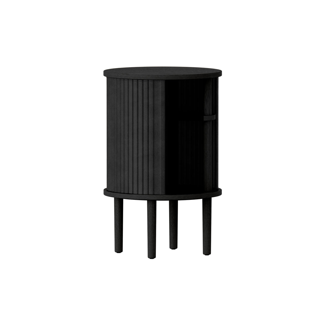 Audacious Side Table: Black Oak + Charcoal