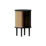 Audacious Side Table: Black Oak + Sugar Brown