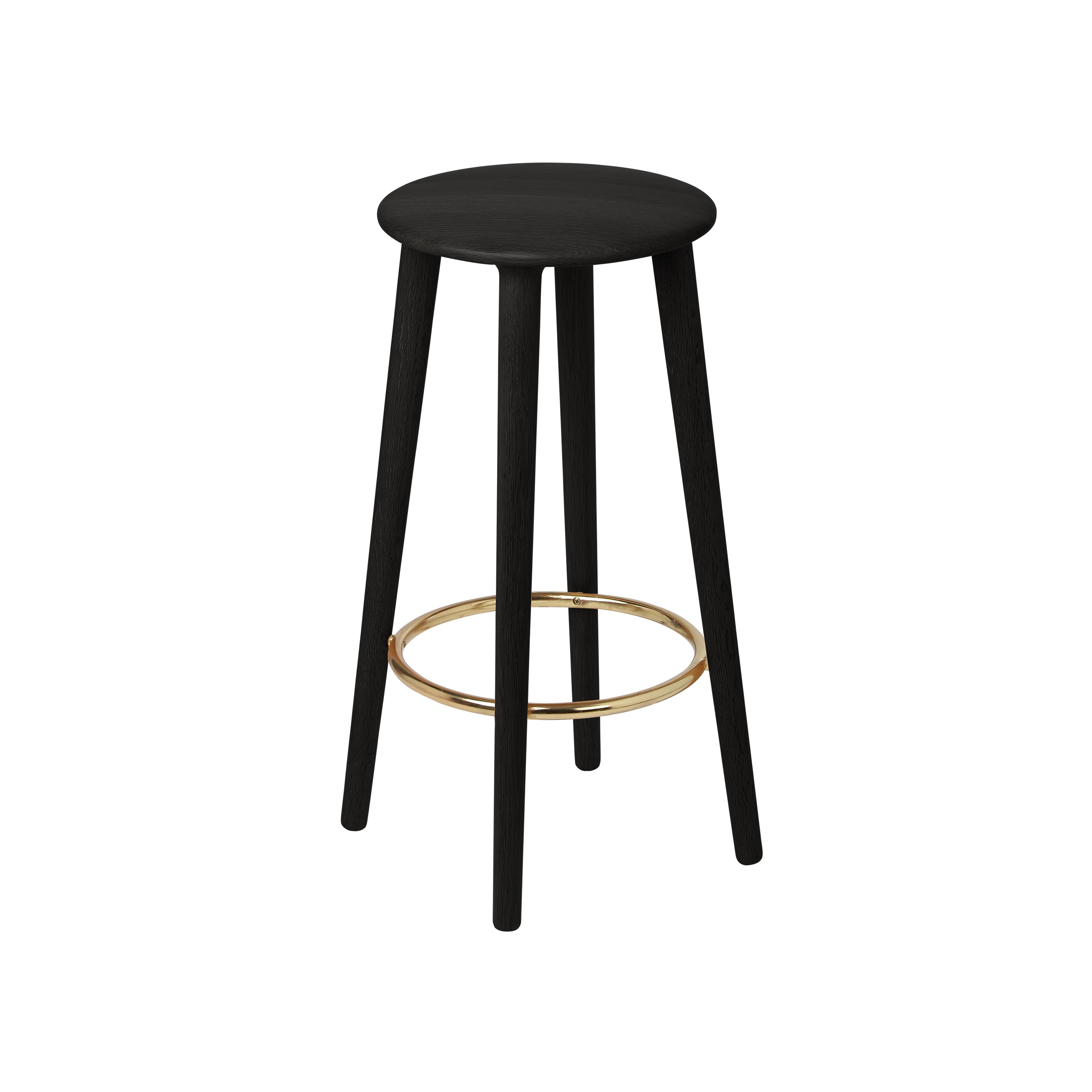 The Socialite Bar + Counter Stool: Counter + Black oak