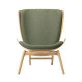 The Reader Wing chair: Oak + Morning Meadows