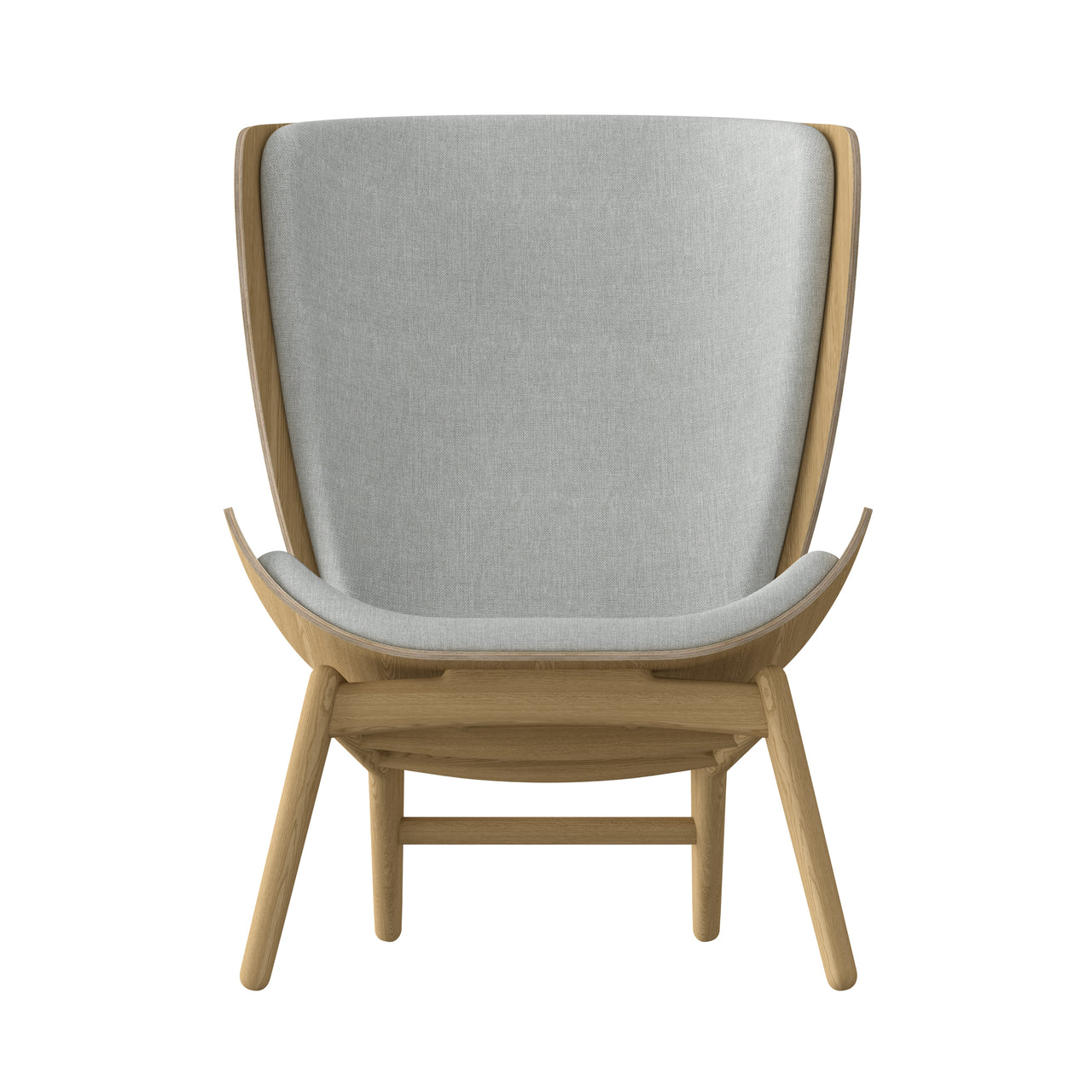 The Reader Wing chair: Oak + Sterling