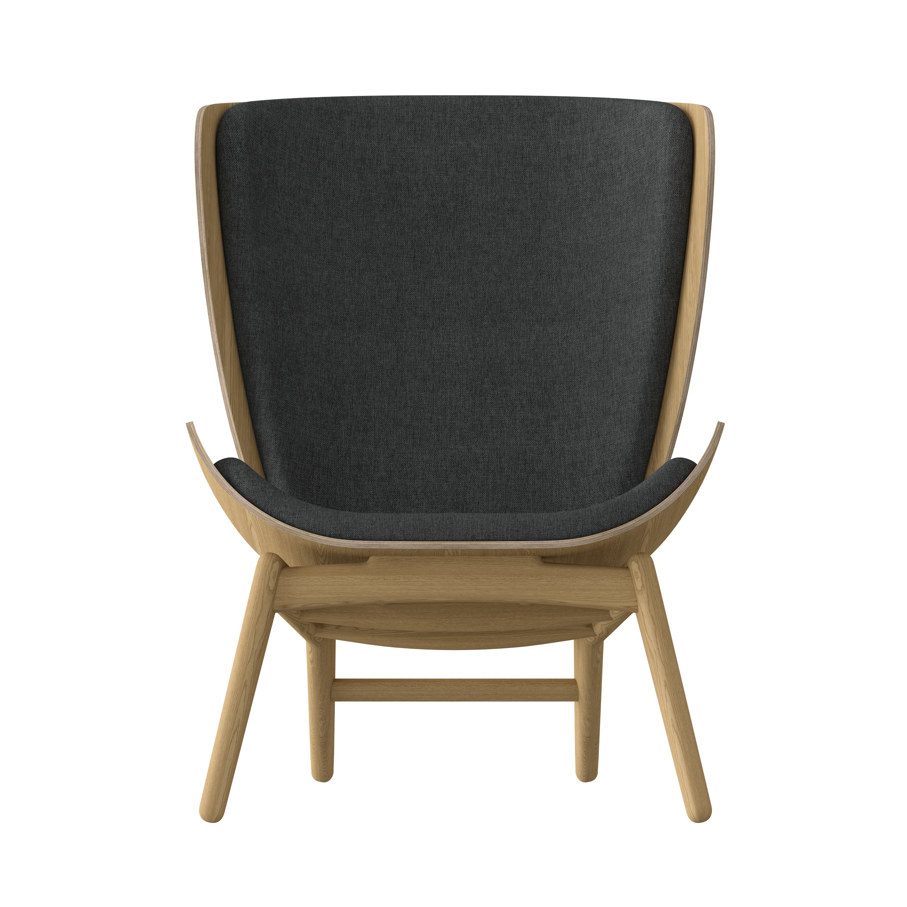 The Reader Wing chair: Oak + Shadow