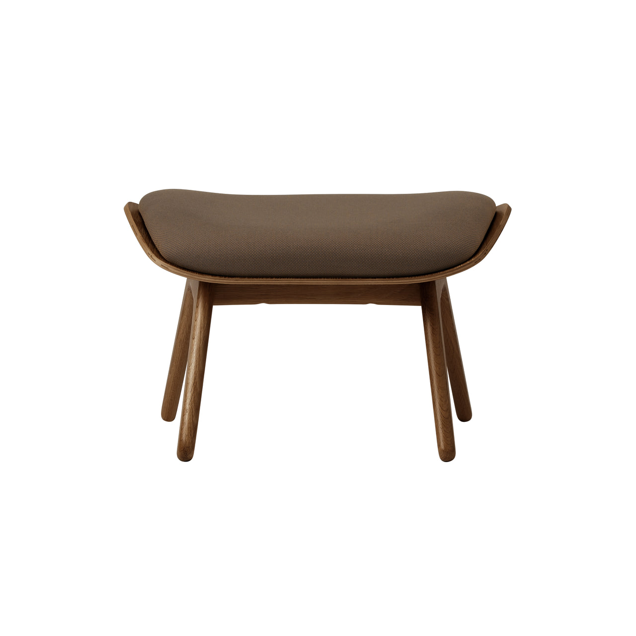 The Reader Ottoman: Dark  Oak + Mocca