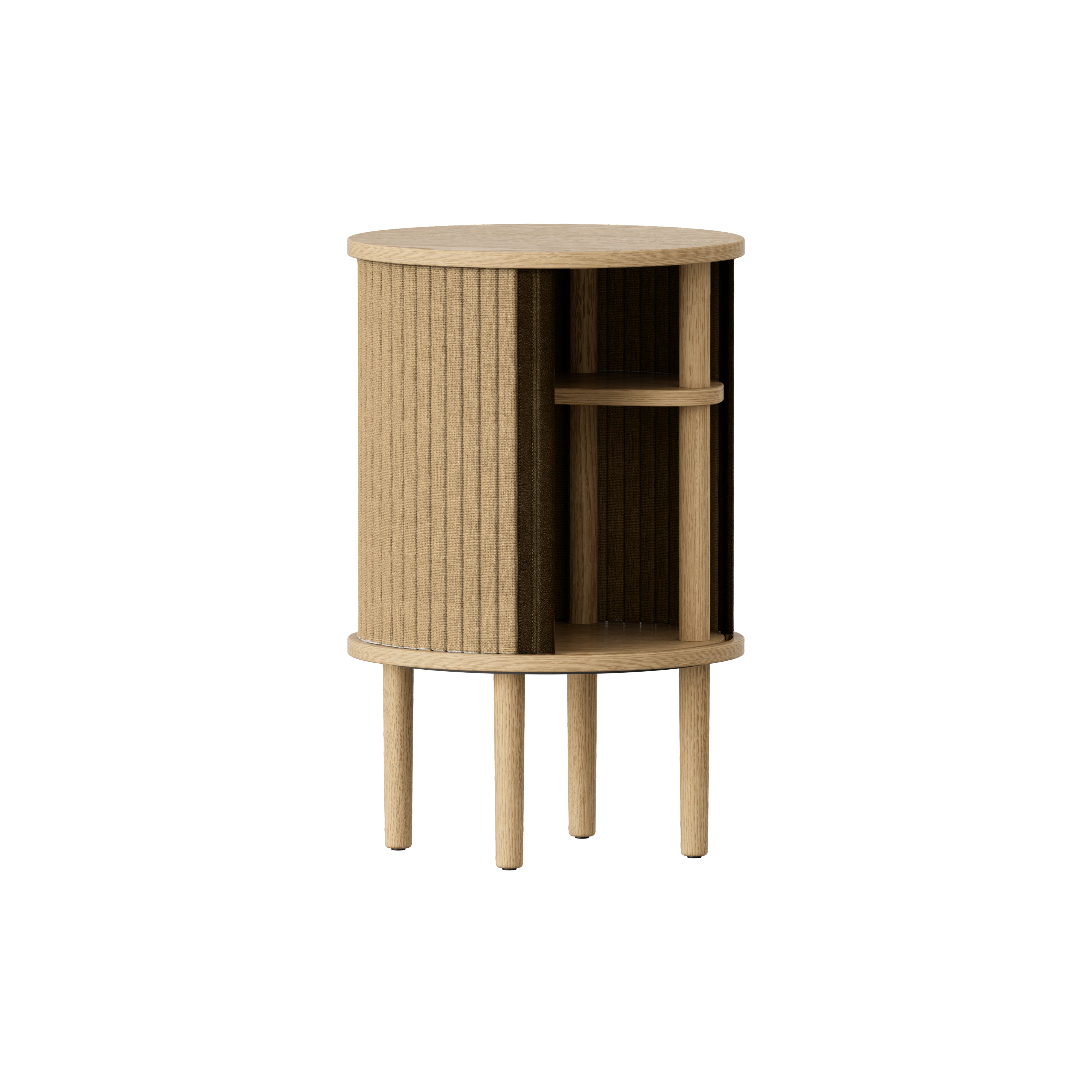 Audacious Side Table: Oak + Sugar Brown