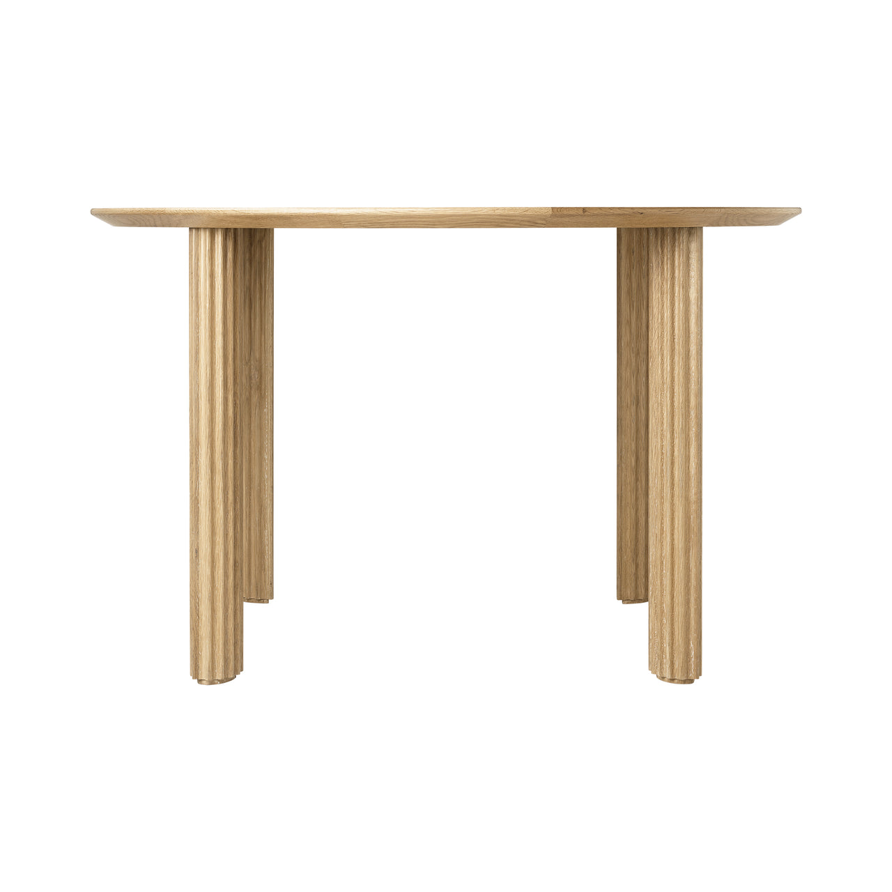 Comfort Circle Dining Table: Ripples + Oak