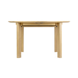 Comfort Circle Dining Table with Extension: Smooth + Oak