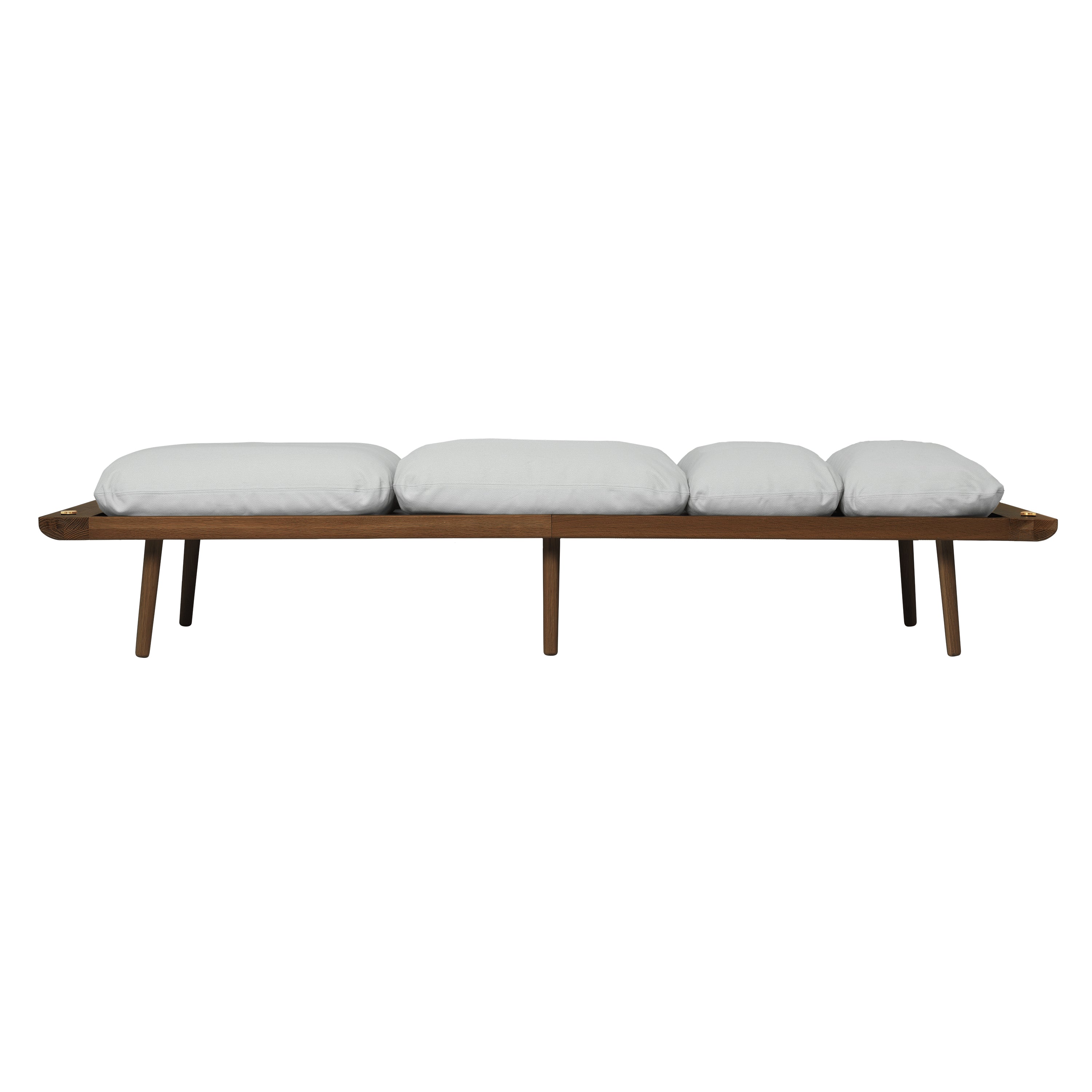 Lounge Around Daybed: Dark Oak + With Sterling Cushion