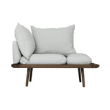 Lounge Around 1.5 Seater Sofa: Dark Oak + With Sterling Cushion