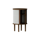 Audacious Side Table: Dark Oak + Sterling