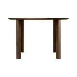 Comfort Circle Dining Table: Smooth + Dark Oak