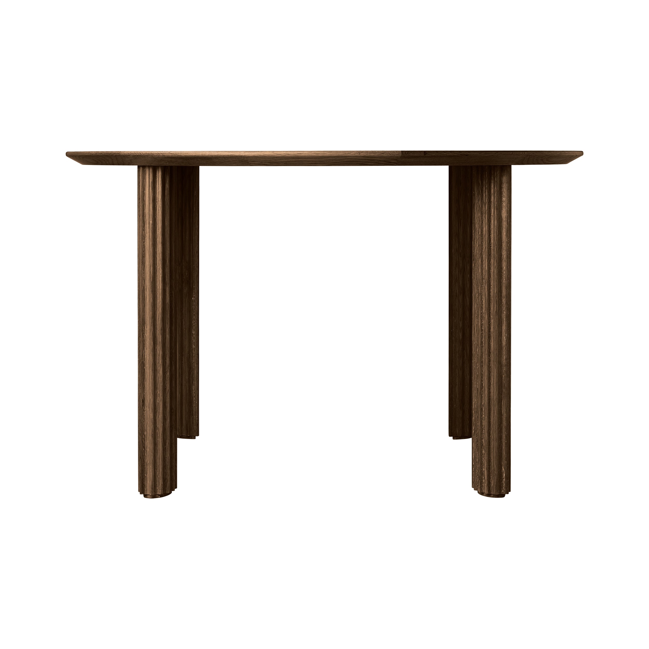 Comfort Circle Dining Table: Ripples + Dark Oak