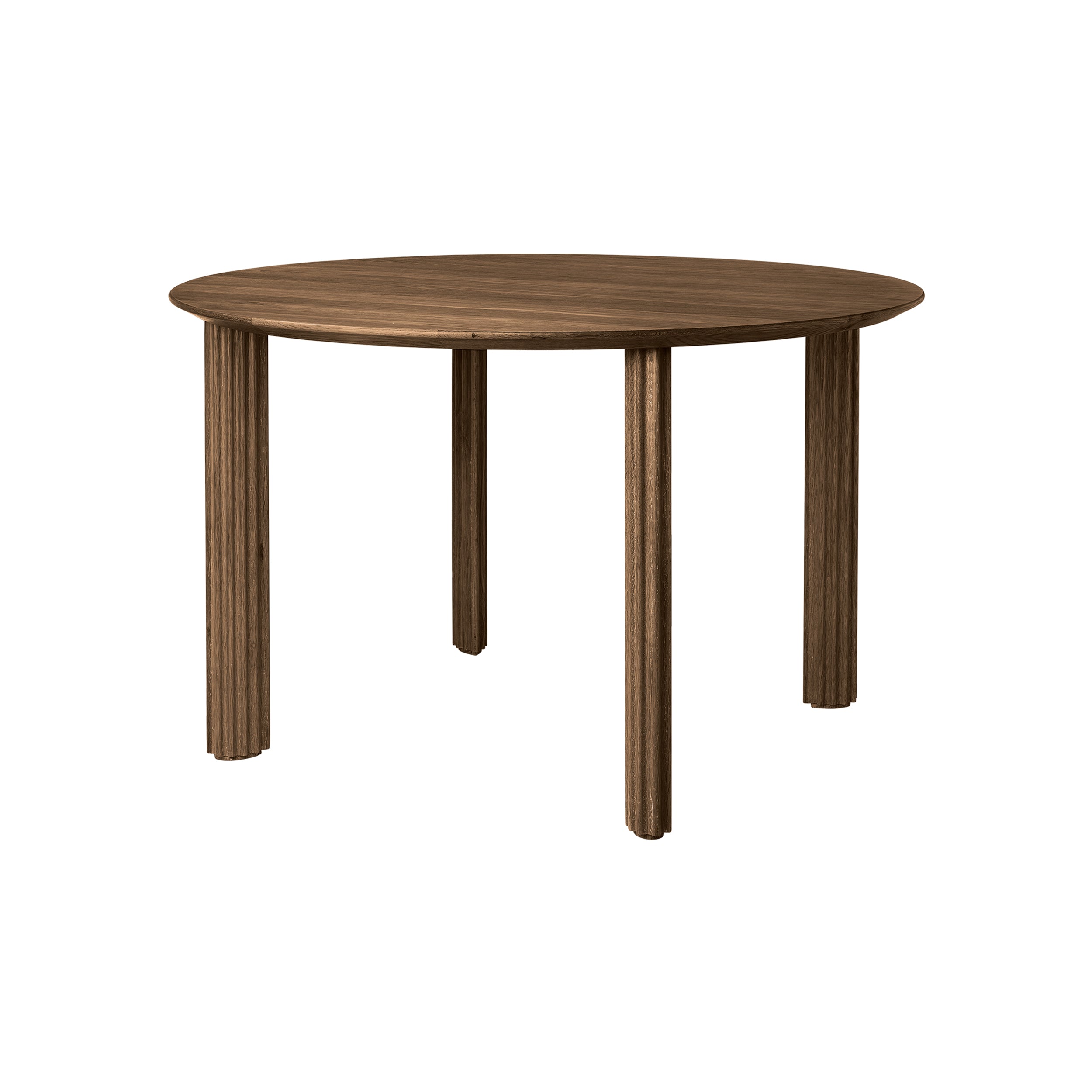 Comfort Circle Dining Table: Ripples + Dark Oak