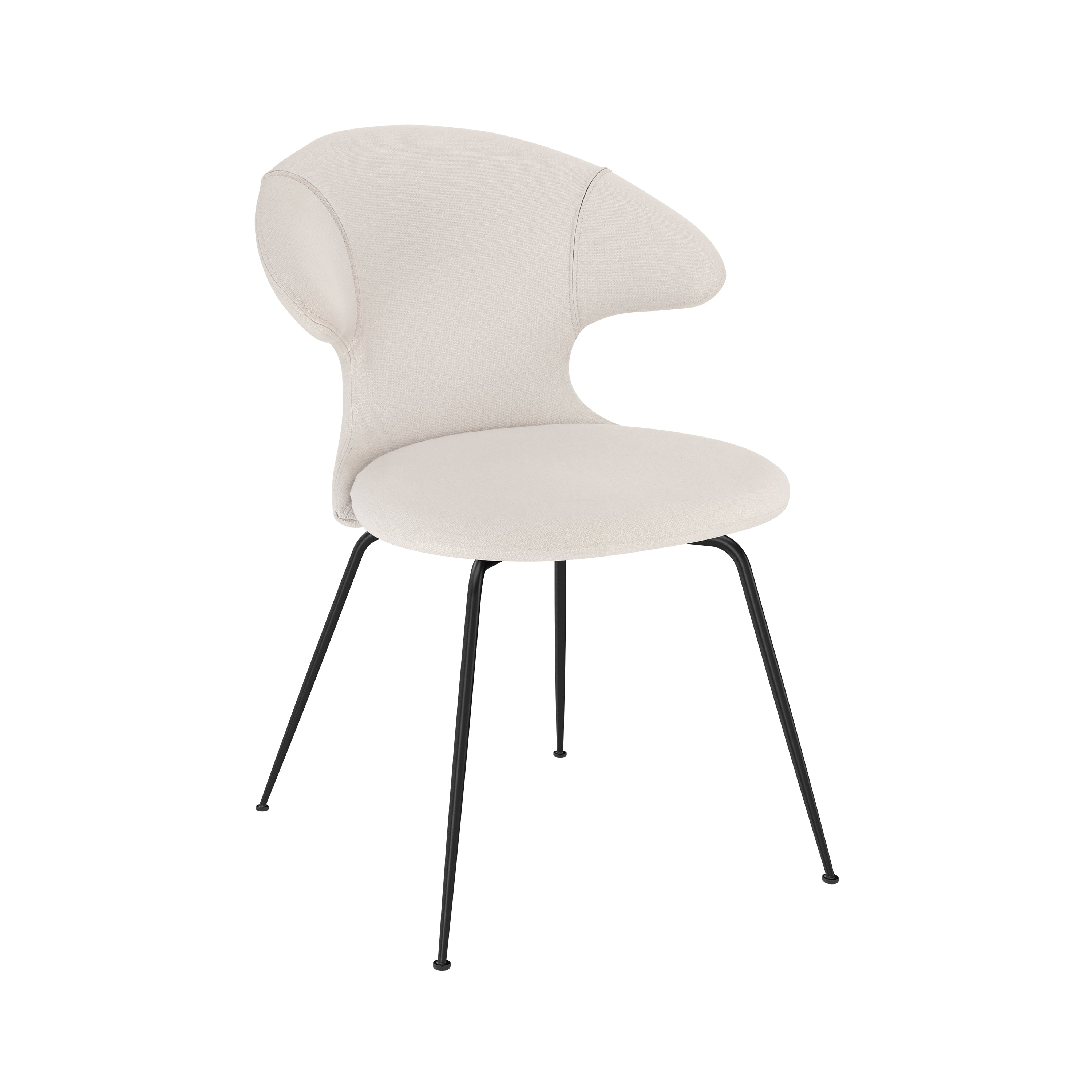 Time Flies Dining Chair: Black + White Sands