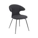 Time Flies Dining Chair: Black + Shadow 