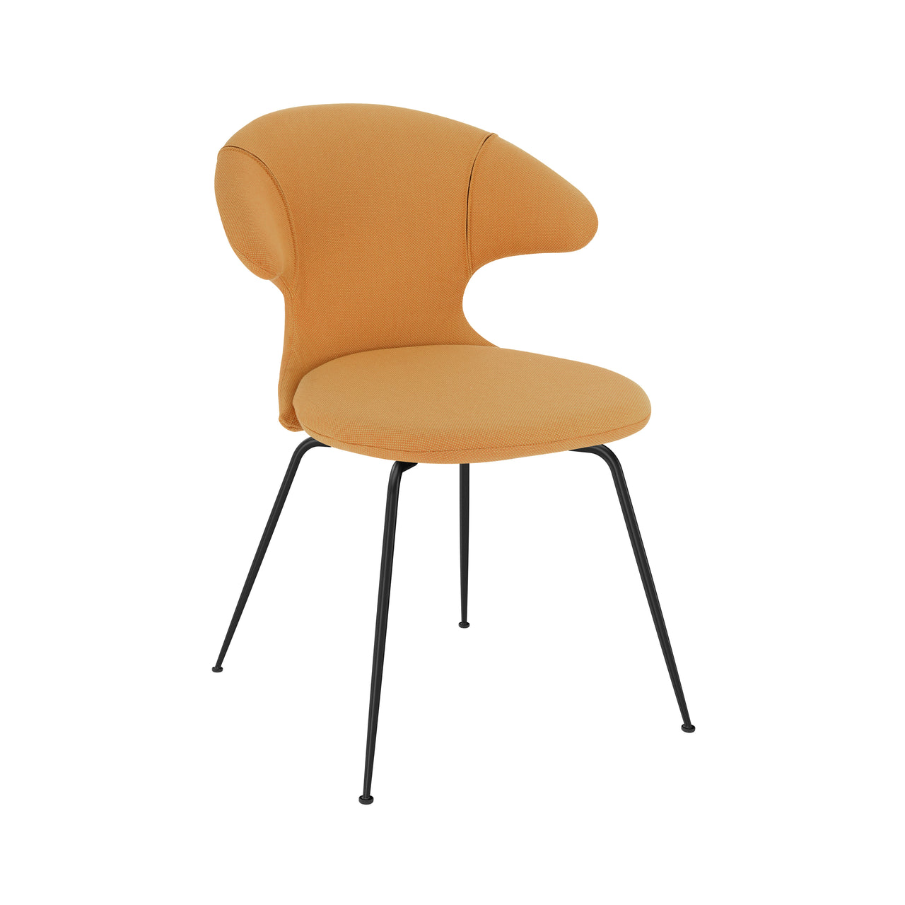 Time Flies Dining Chair: Black + Tangerine