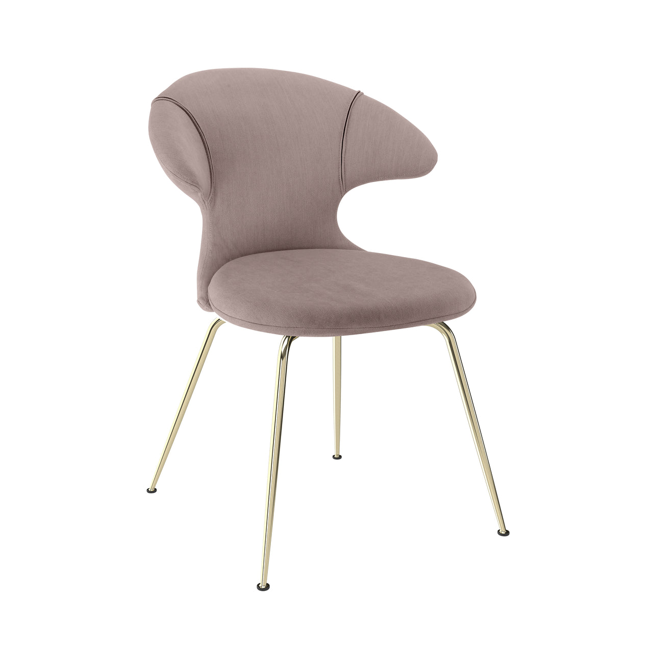 Time Flies Dining Chair: Brass + Monrose