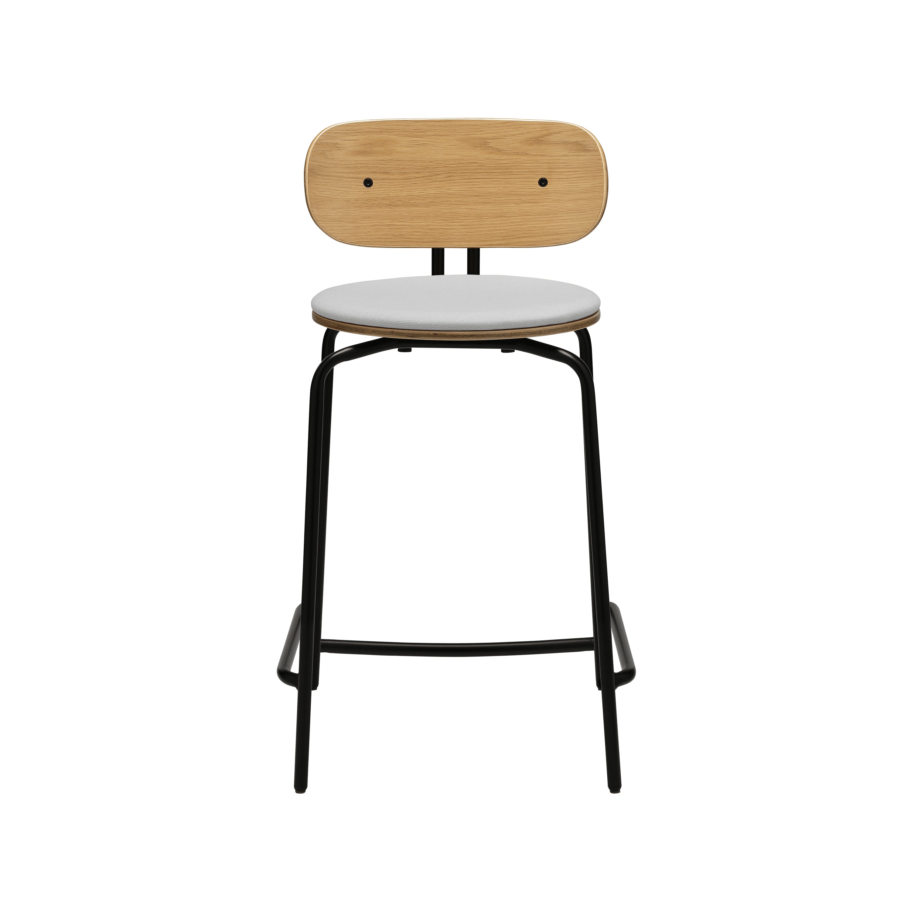 Curious Bar + Counter Stool: Counter + Black + With Sterling Cushion