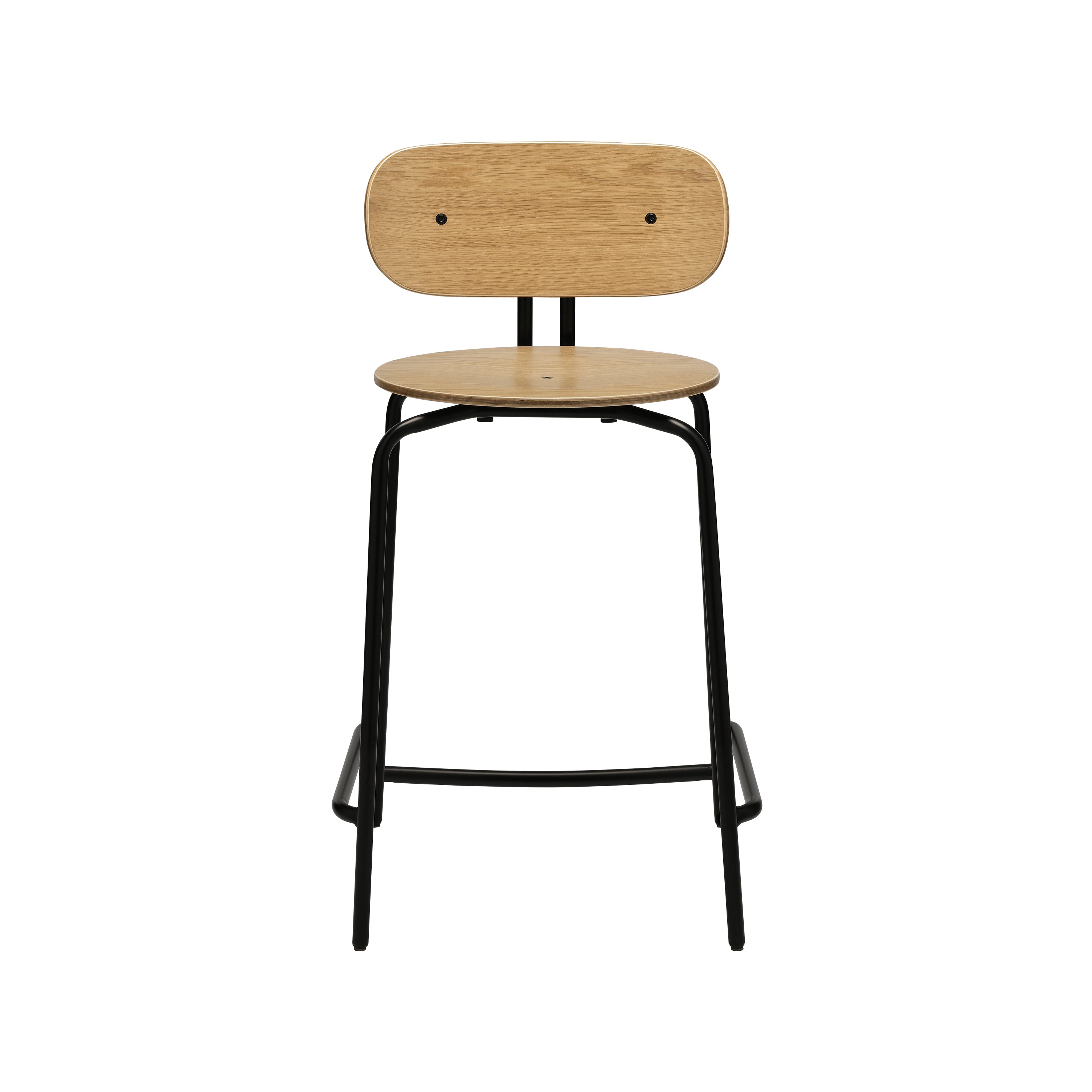 Curious Bar + Counter Stool: Counter + Black + Without Cushion