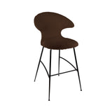 Time Flies Bar Stool: Black + Teddy Brown