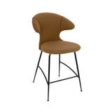 Time Flies Counter Stool: Black + Caramel