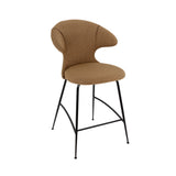 Time Flies Counter Stool: Black + Sugar Brown 