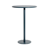 Week-End High Table: Round + Grey Blue